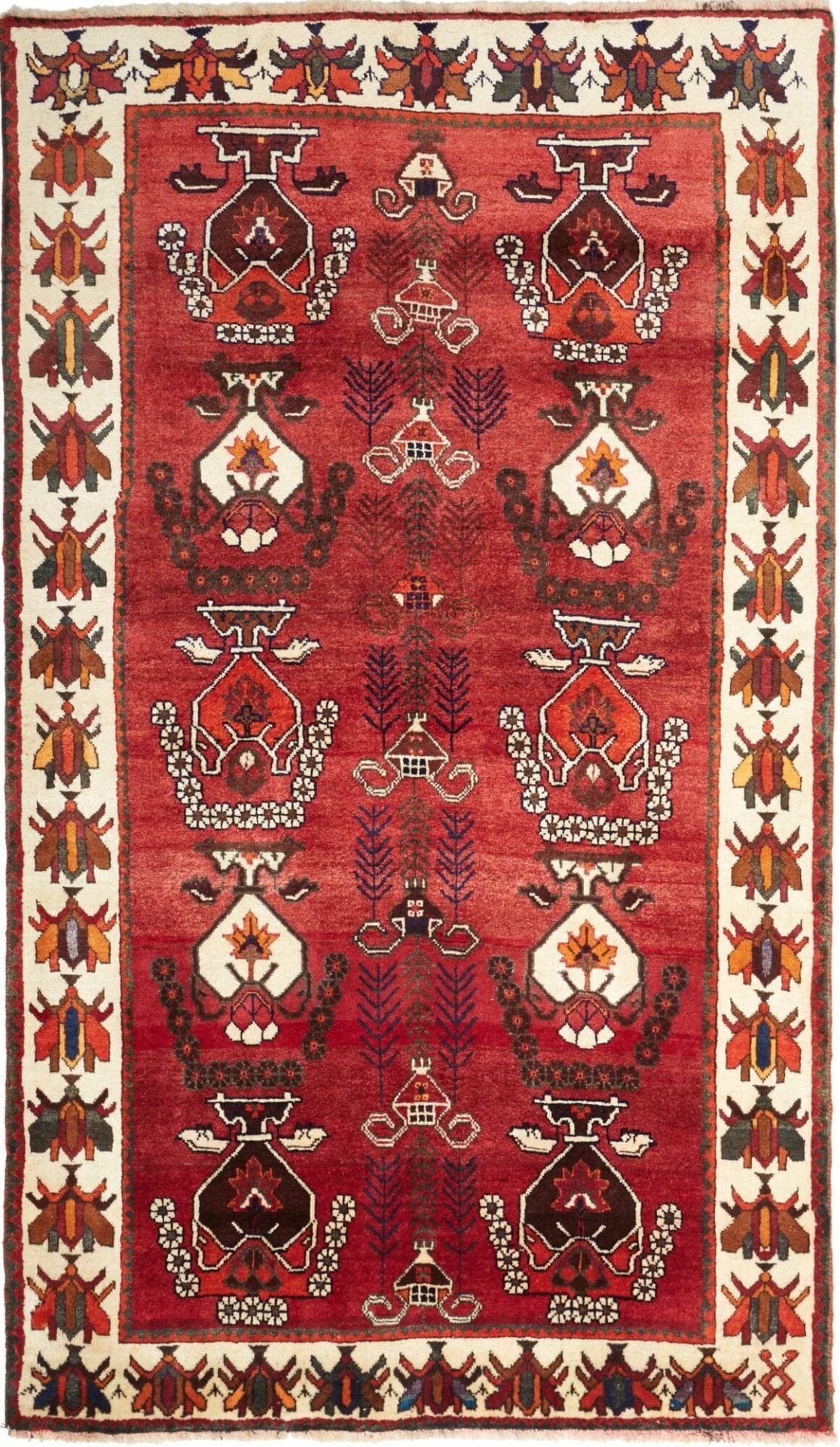Qashqai Persian Rug — hand-knotted, 125 × 210 cm, Wool