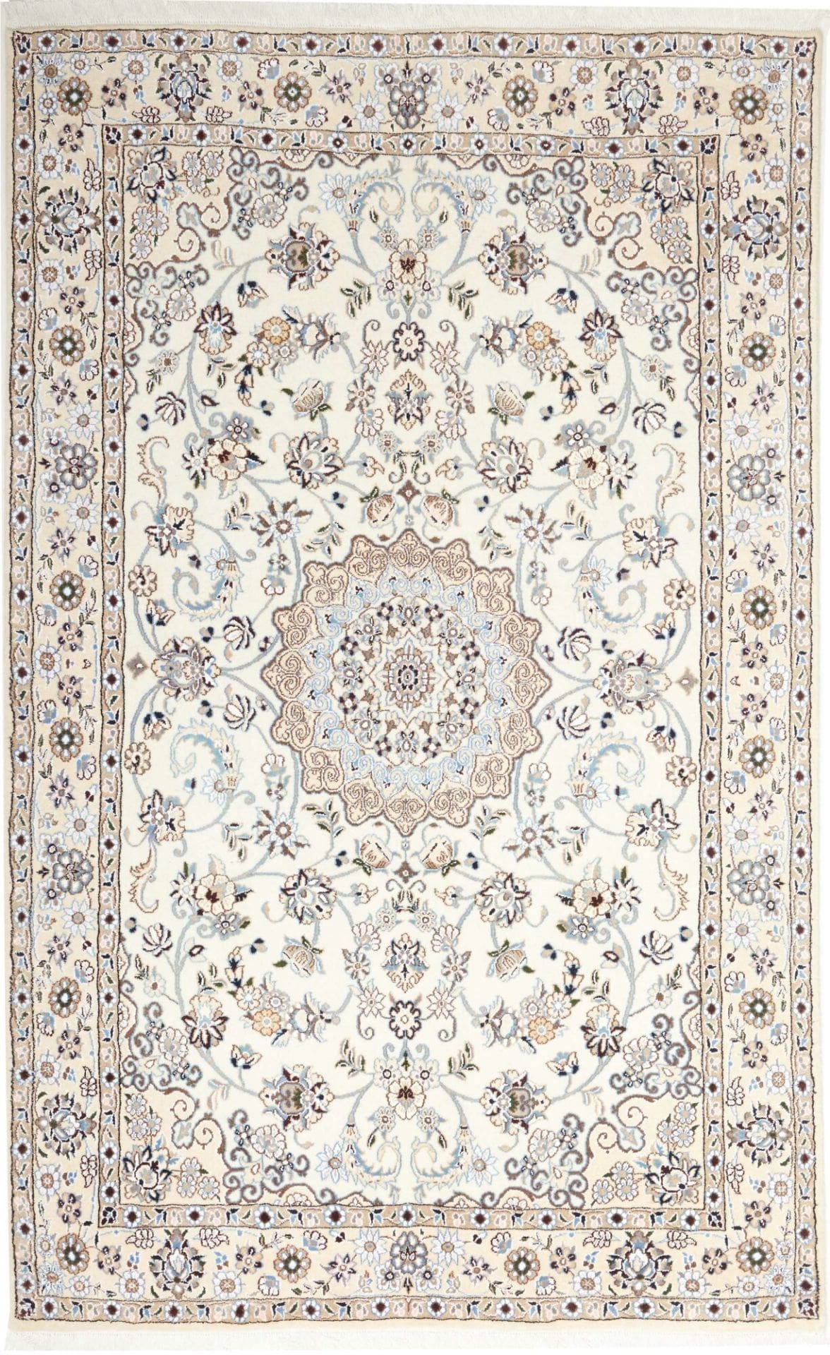 Nain Persian Rug 136 × 210 cm, Wool, hand-knotted
