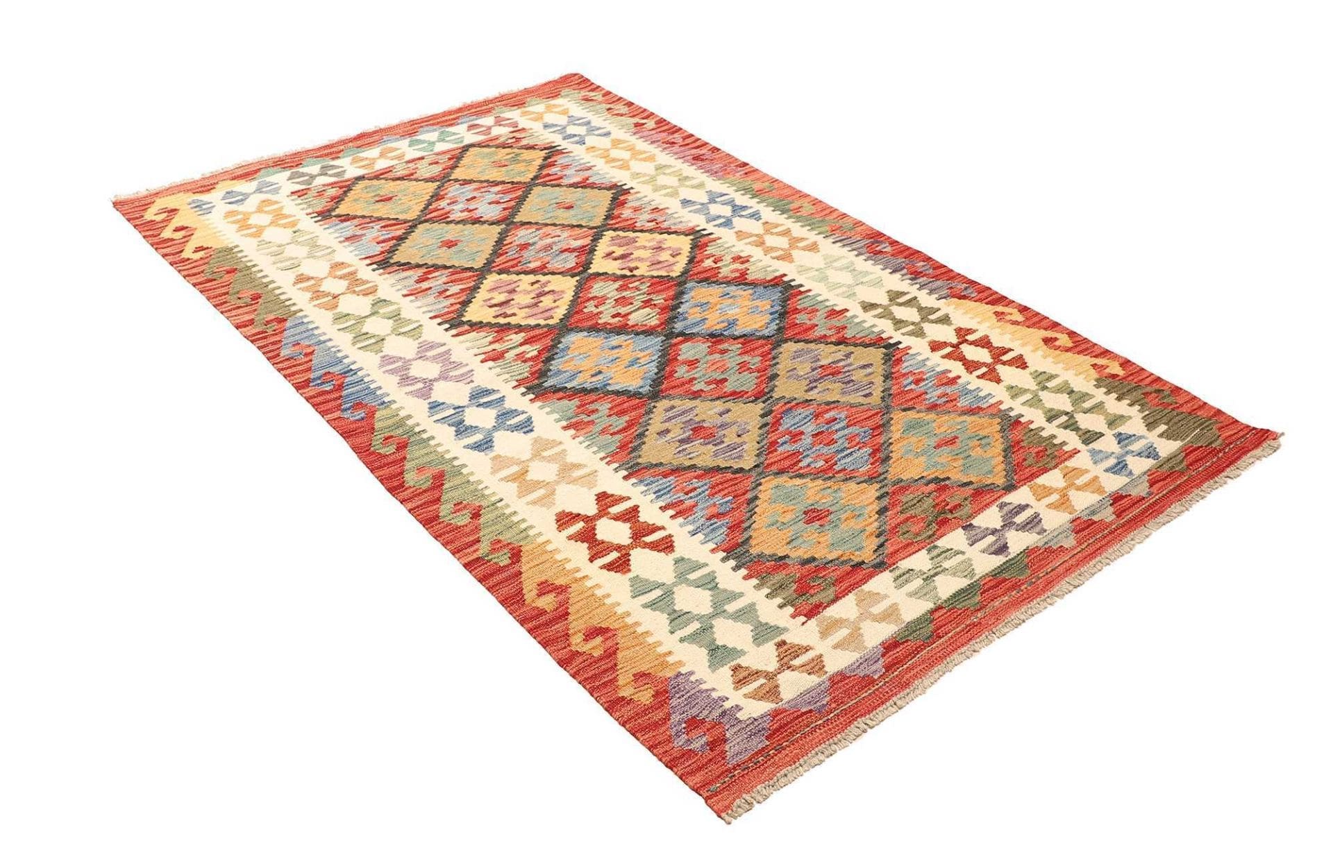 kelim-teppich-128-x-200-cm-handgewebt-rustikales-flair-wolle-2 Kilim Pakistani Rug — hand-woven, 128 × 200 cm, Wool