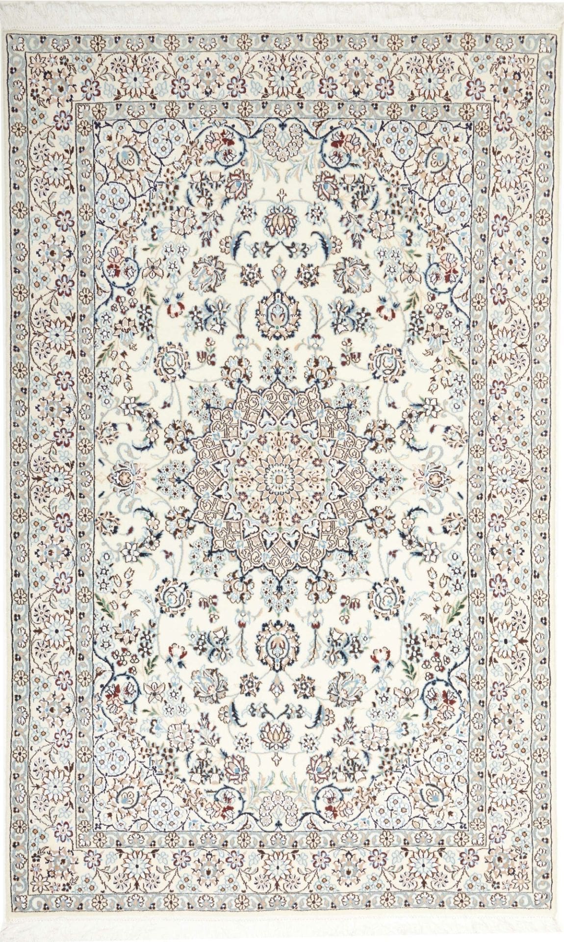 Hand-Knotted Wool Nain Persian Rug, 133 × 208 cm