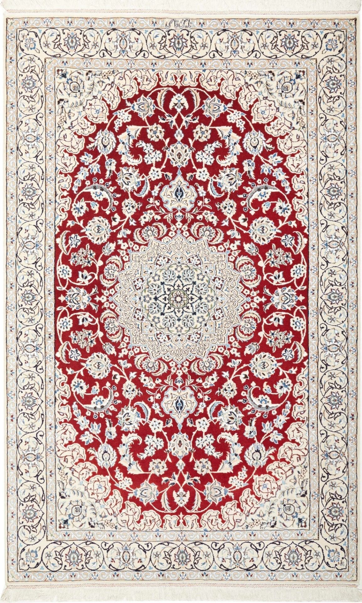Nain Persian Rug 137 × 213 cm, Wool, hand-knotted