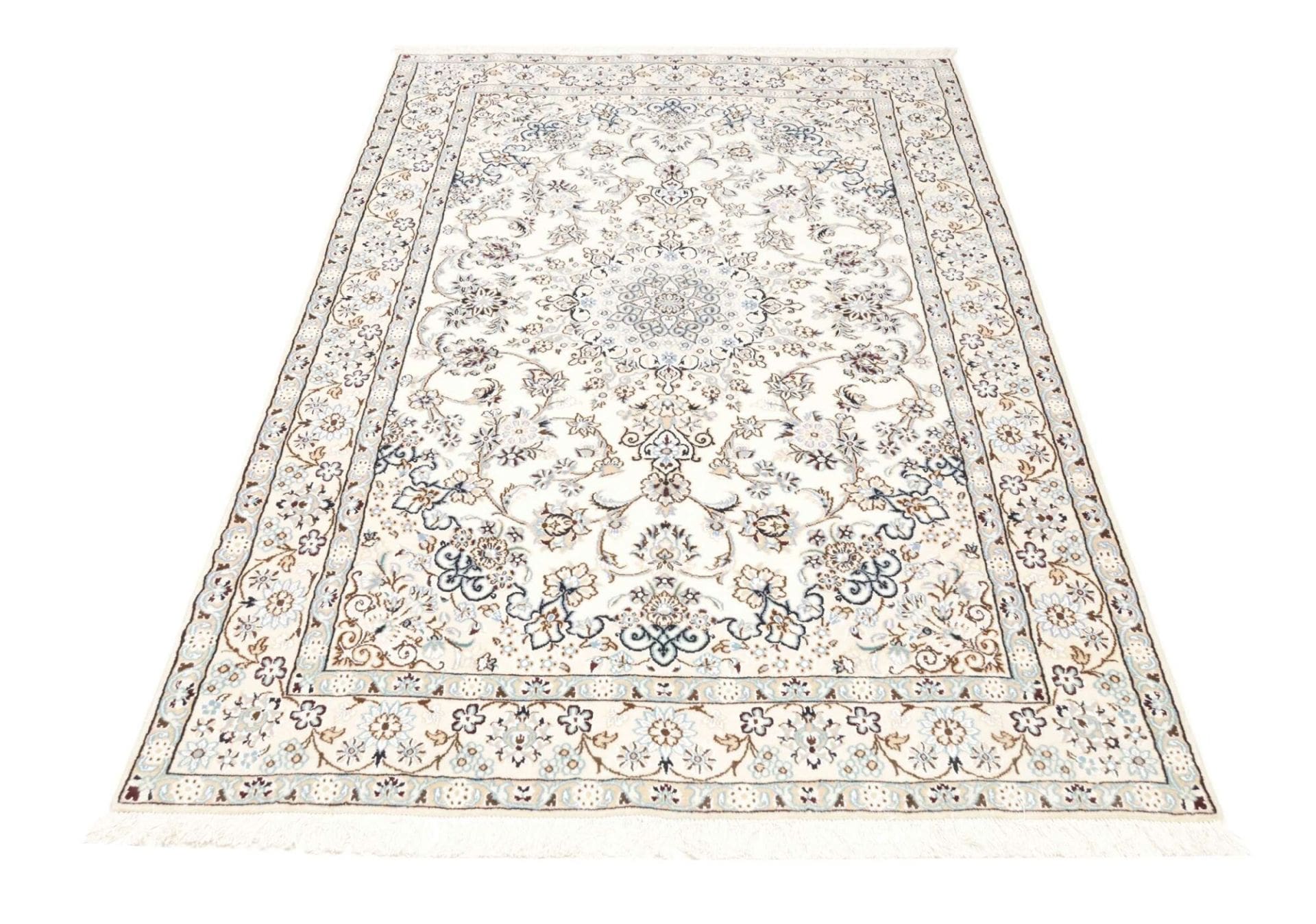 Hand-Knotted Wool Nain Persian Rug, 131 × 202 cm