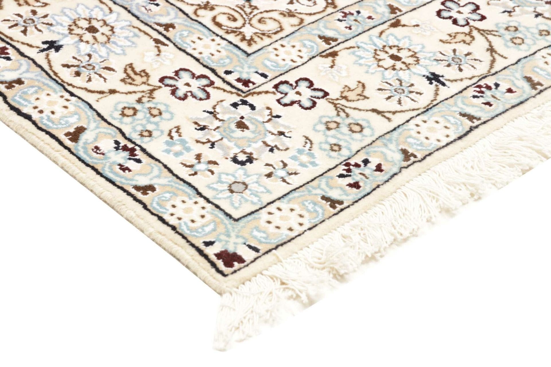 Hand-Knotted Wool Nain Persian Rug, 131 × 202 cm