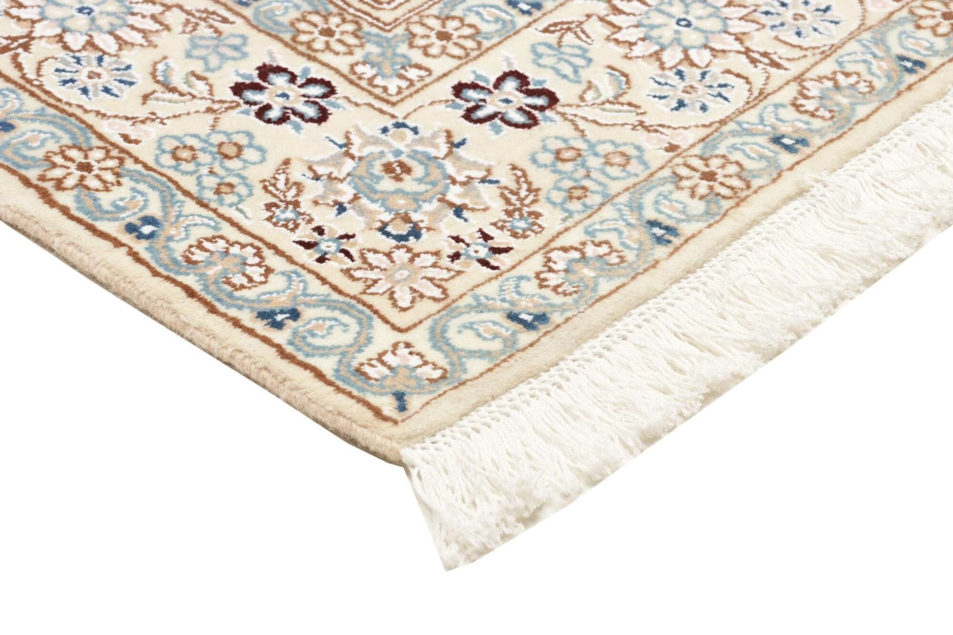 nain-teppich-139-x-217-cm-florale-muster-handgeknupft-perserteppich-4 Nain Persian Rug 139 × 217 cm, Wool, hand-knotted