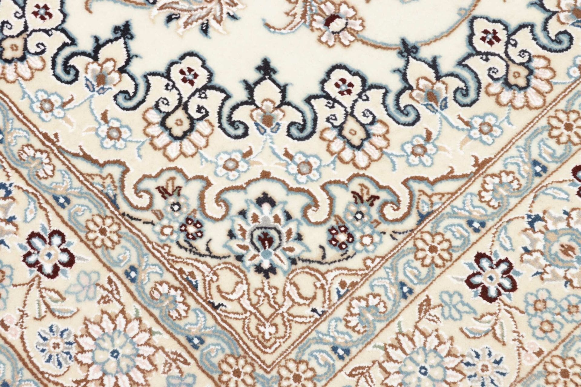 nain-teppich-139-x-217-cm-florale-muster-handgeknupft-perserteppich-5 Nain Persian Rug 139 × 217 cm, Wool, hand-knotted