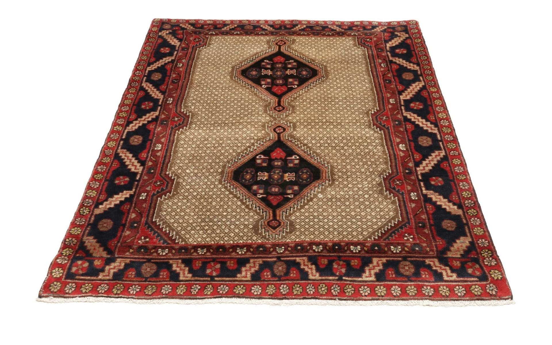 Persian Rug 130 × 182 cm, Wool, hand-knotted