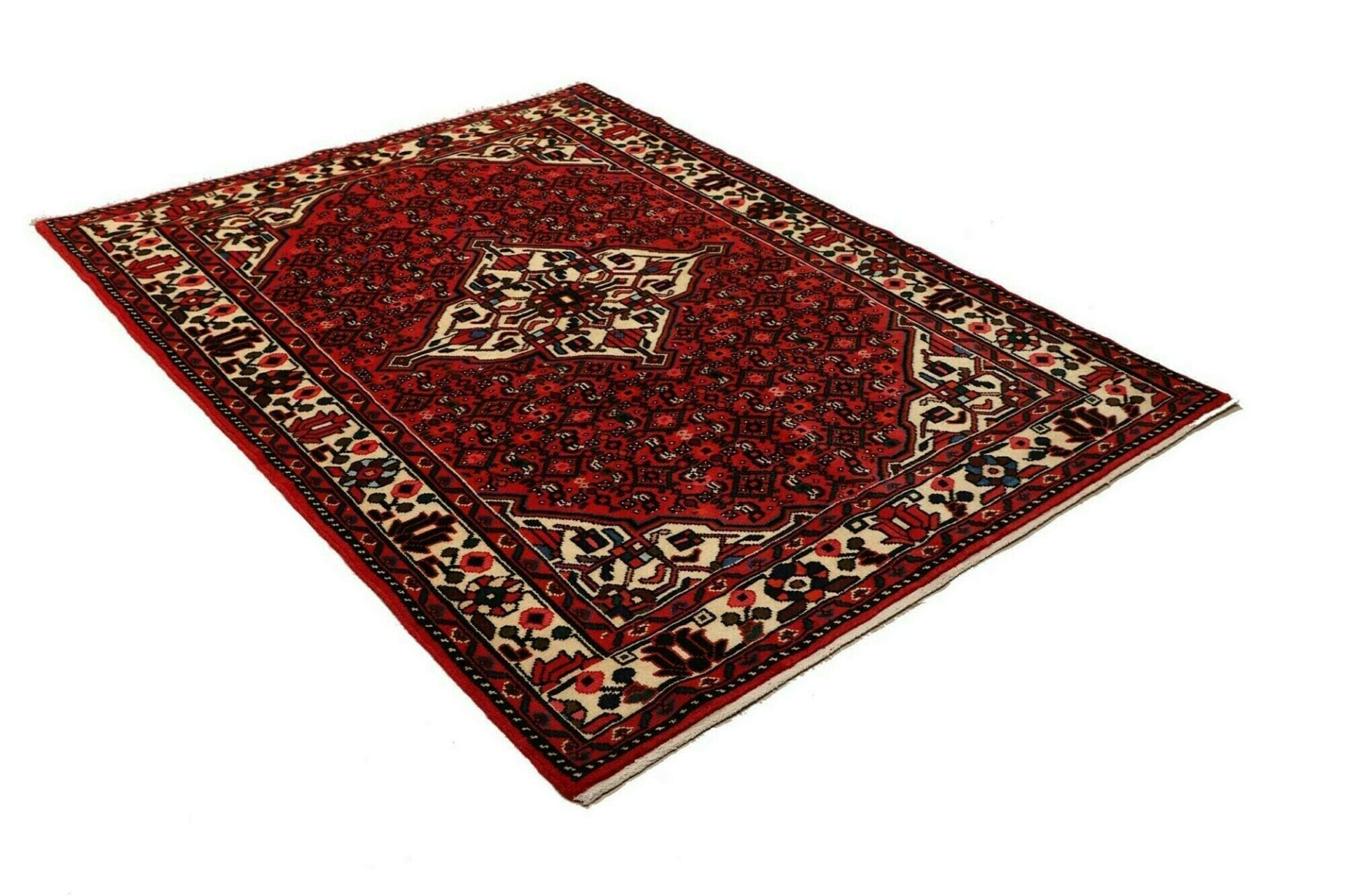 hamadan-teppich-149-x-198-cm-herati-muster-handgeknupft-2 Hamadan Herati Persian Rug — hand-knotted, 149 × 198 cm, Wool