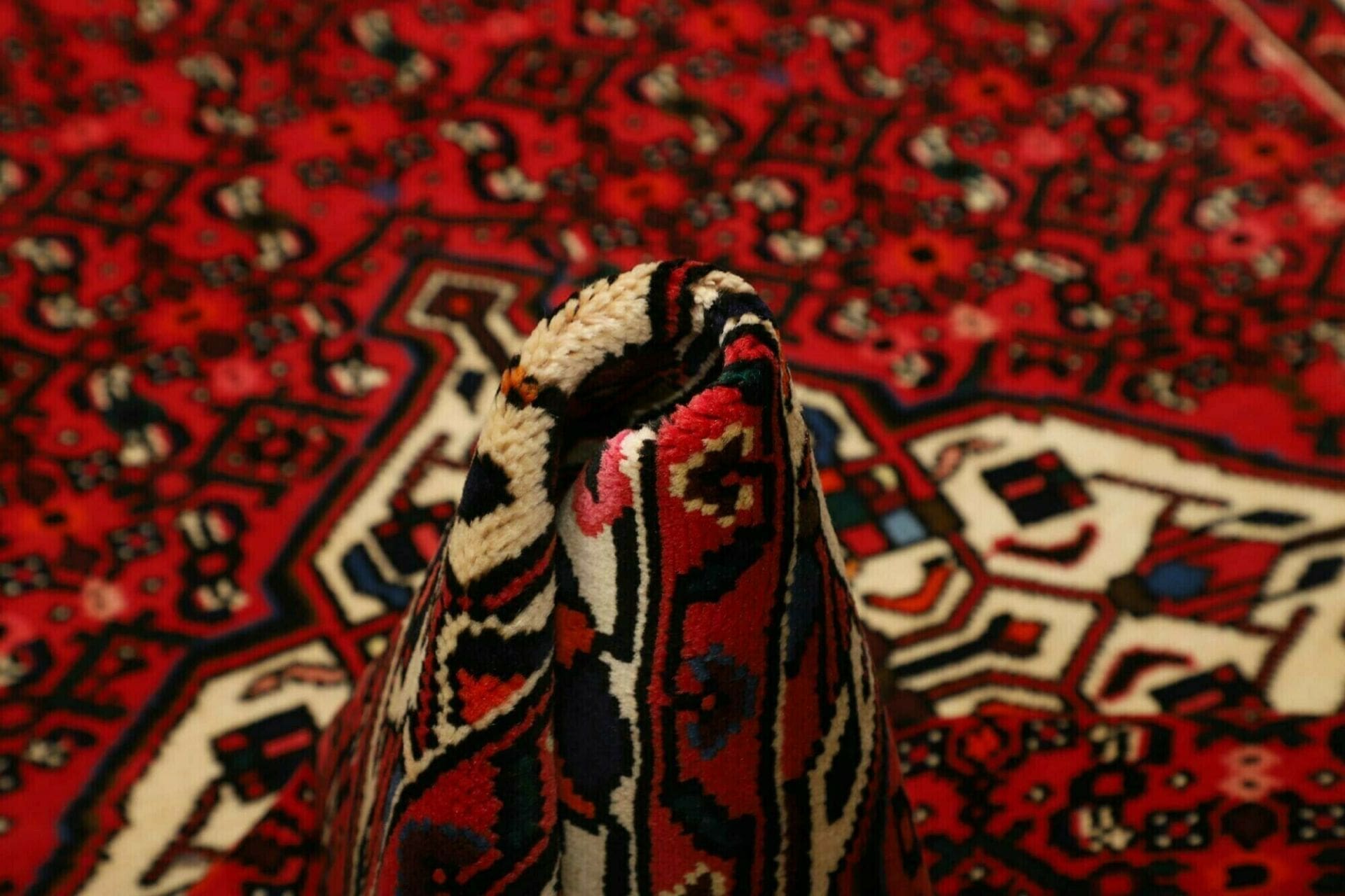 hamadan-teppich-149-x-198-cm-herati-muster-handgeknupft-8 Hamadan Herati Persian Rug — hand-knotted, 149 × 198 cm, Wool