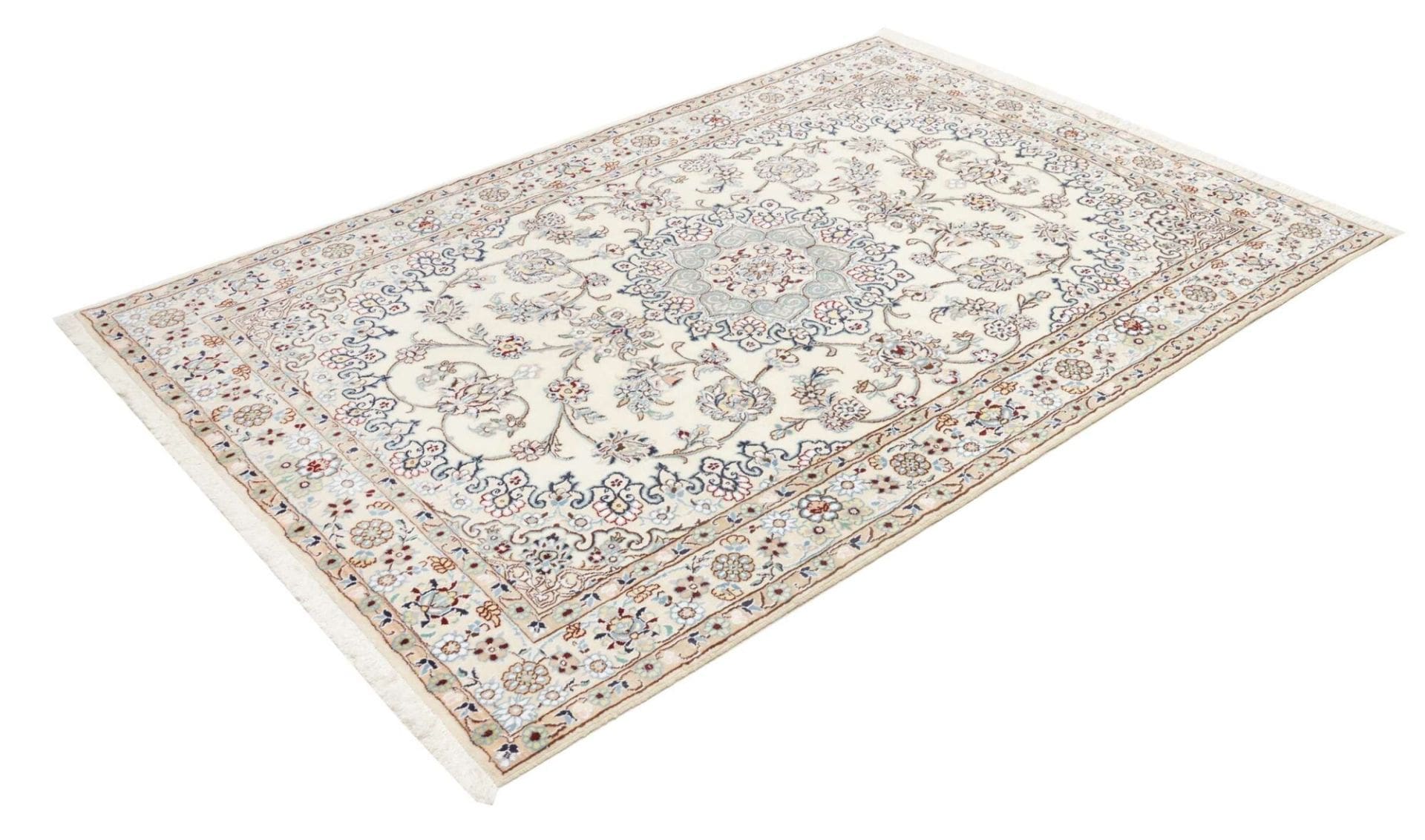 Nain Persian Rug 141 × 204 cm, Wool, hand-knotted
