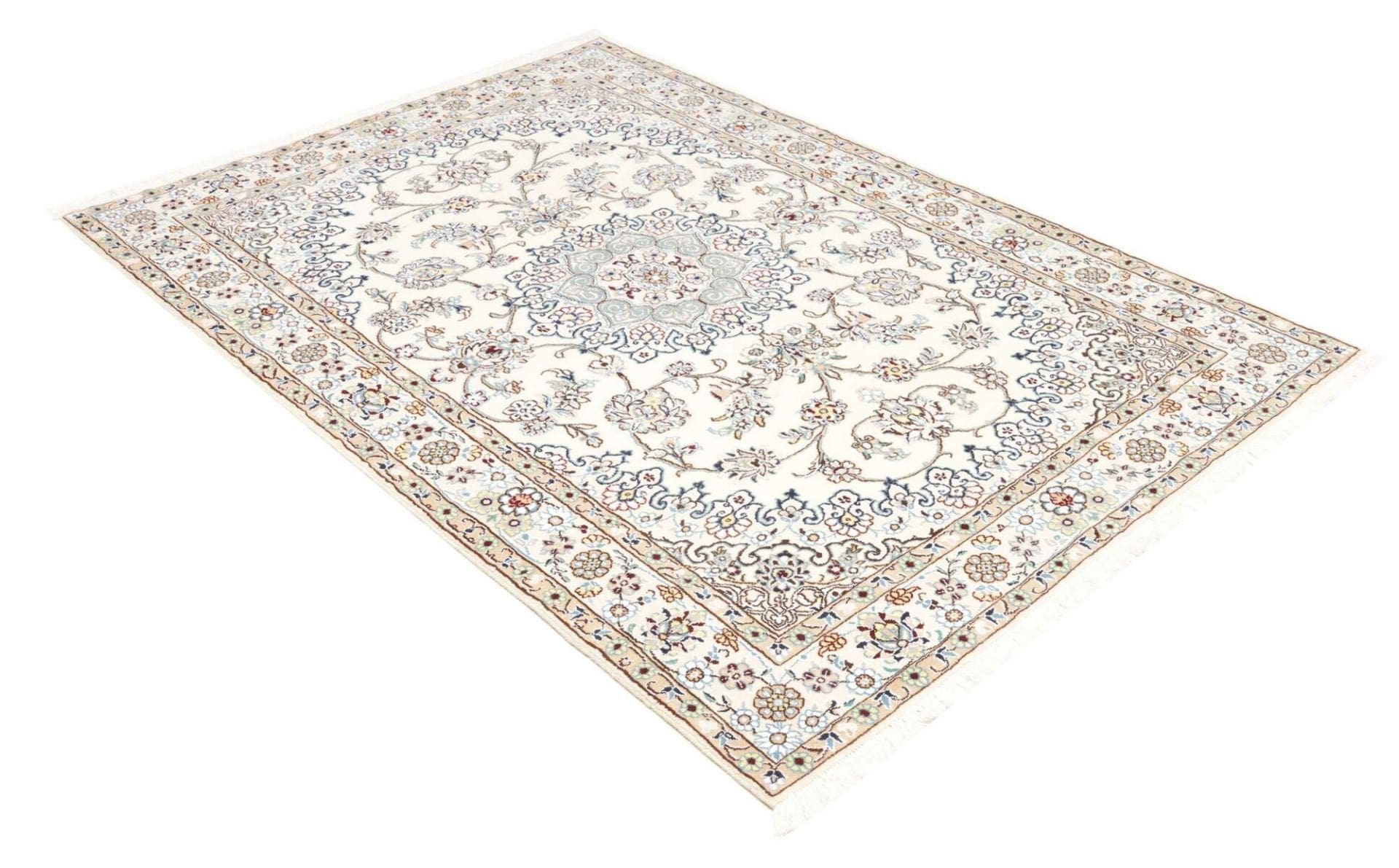 Nain Persian Rug 141 × 204 cm, Wool, hand-knotted