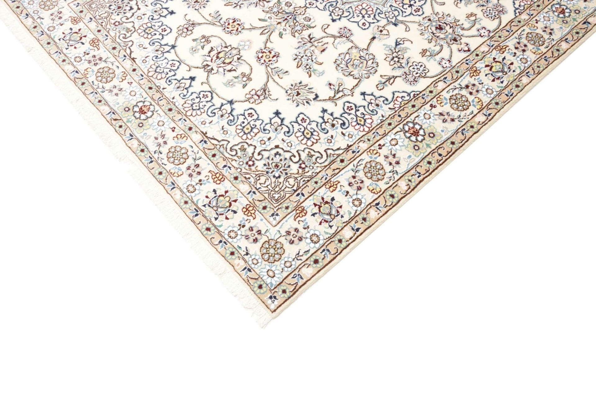 Nain Persian Rug 141 × 204 cm, Wool, hand-knotted
