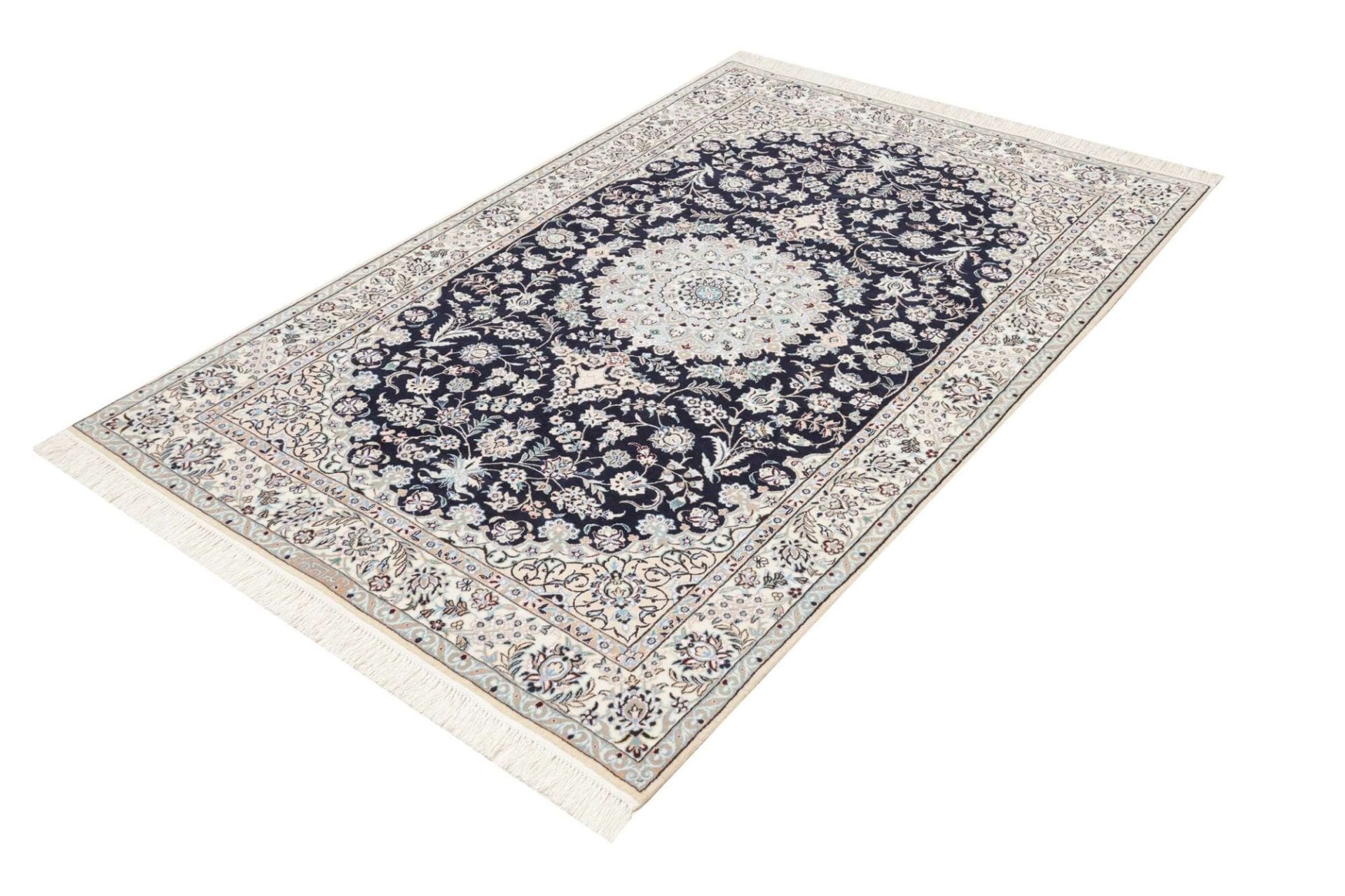 Hand-Knotted Wool Nain Persian Rug, 128 × 190 cm