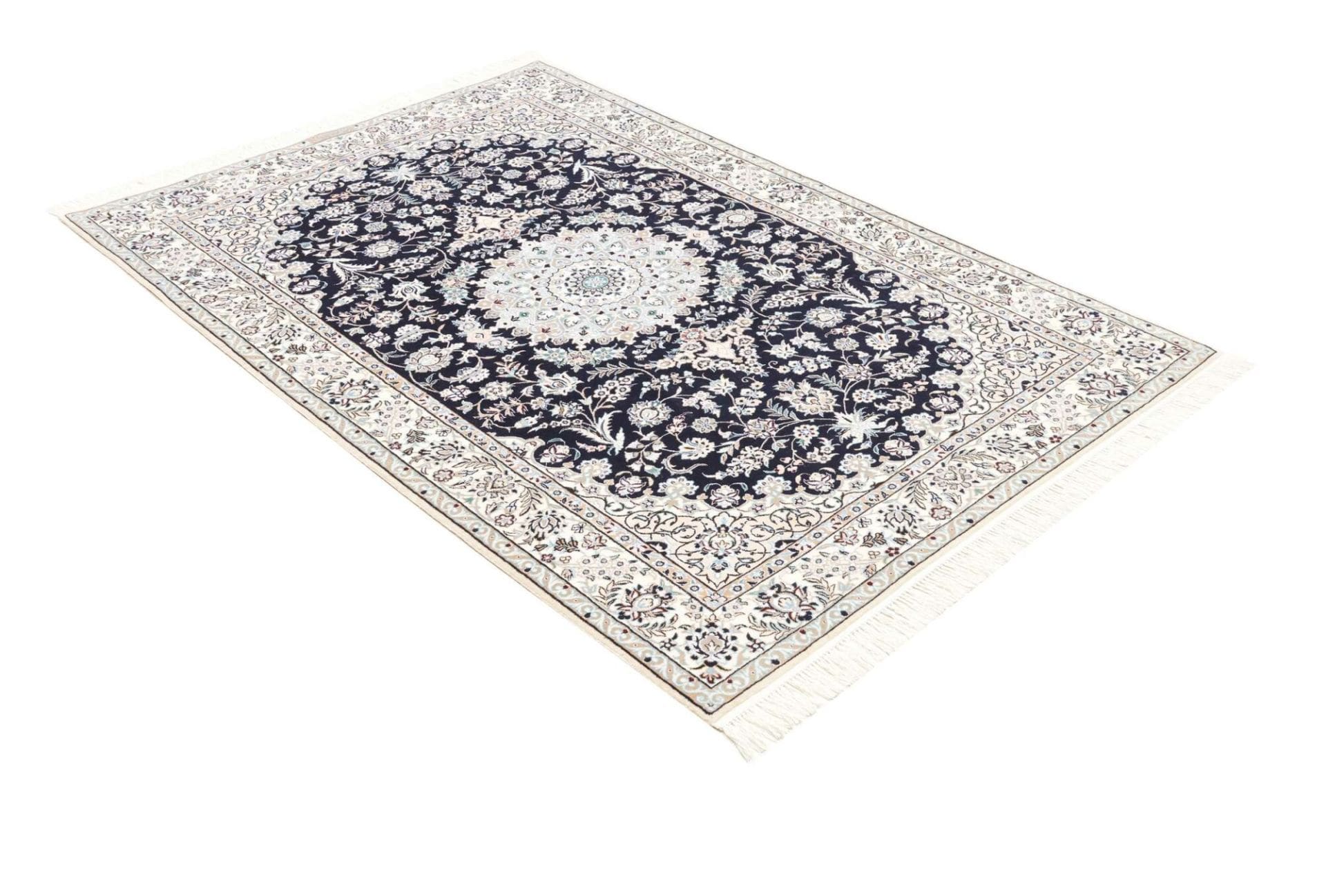Hand-Knotted Wool Nain Persian Rug, 128 × 190 cm