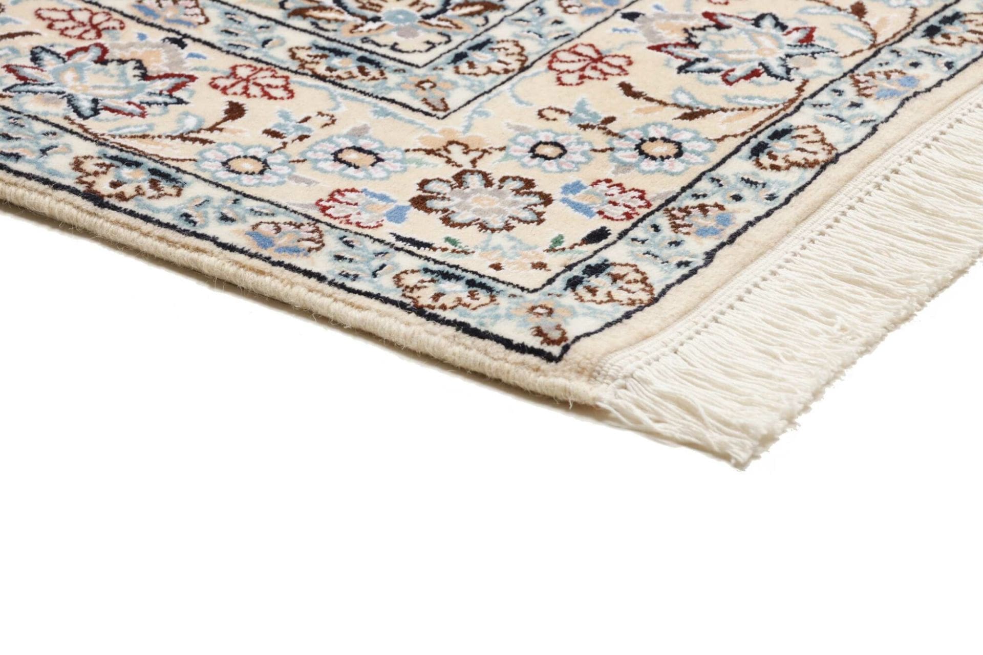 nain-perserteppich-133-x-220-cm-florale-muster-handgeknupft-4 Nain Persian Rug 133 × 220 cm, Wool, hand-knotted