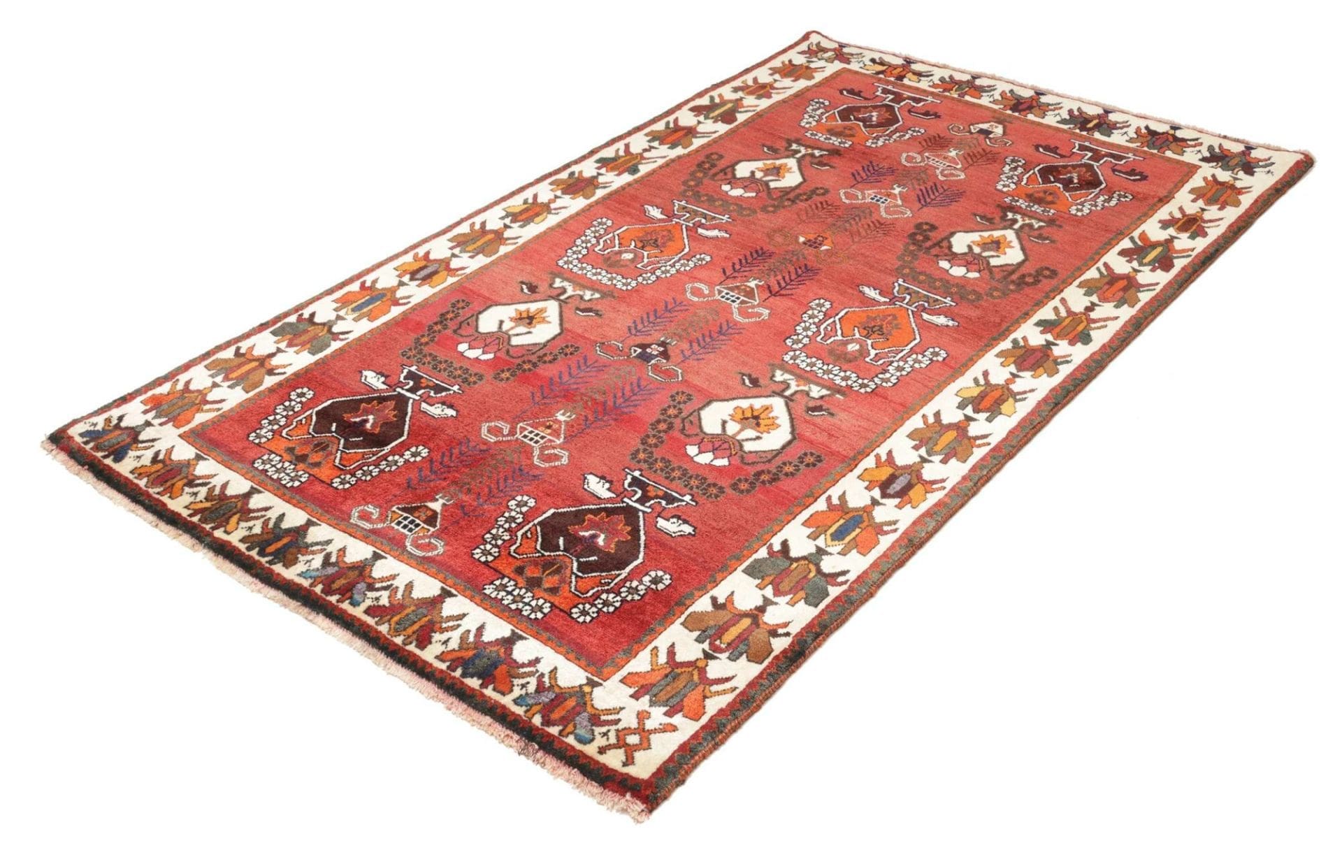 Qashqai Persian Rug — hand-knotted, 125 × 210 cm, Wool