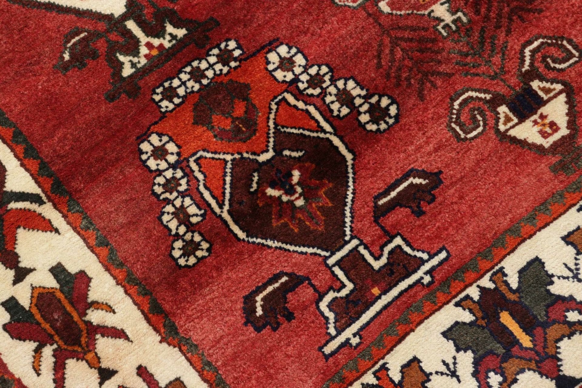 Qashqai Persian Rug — hand-knotted, 125 × 210 cm, Wool