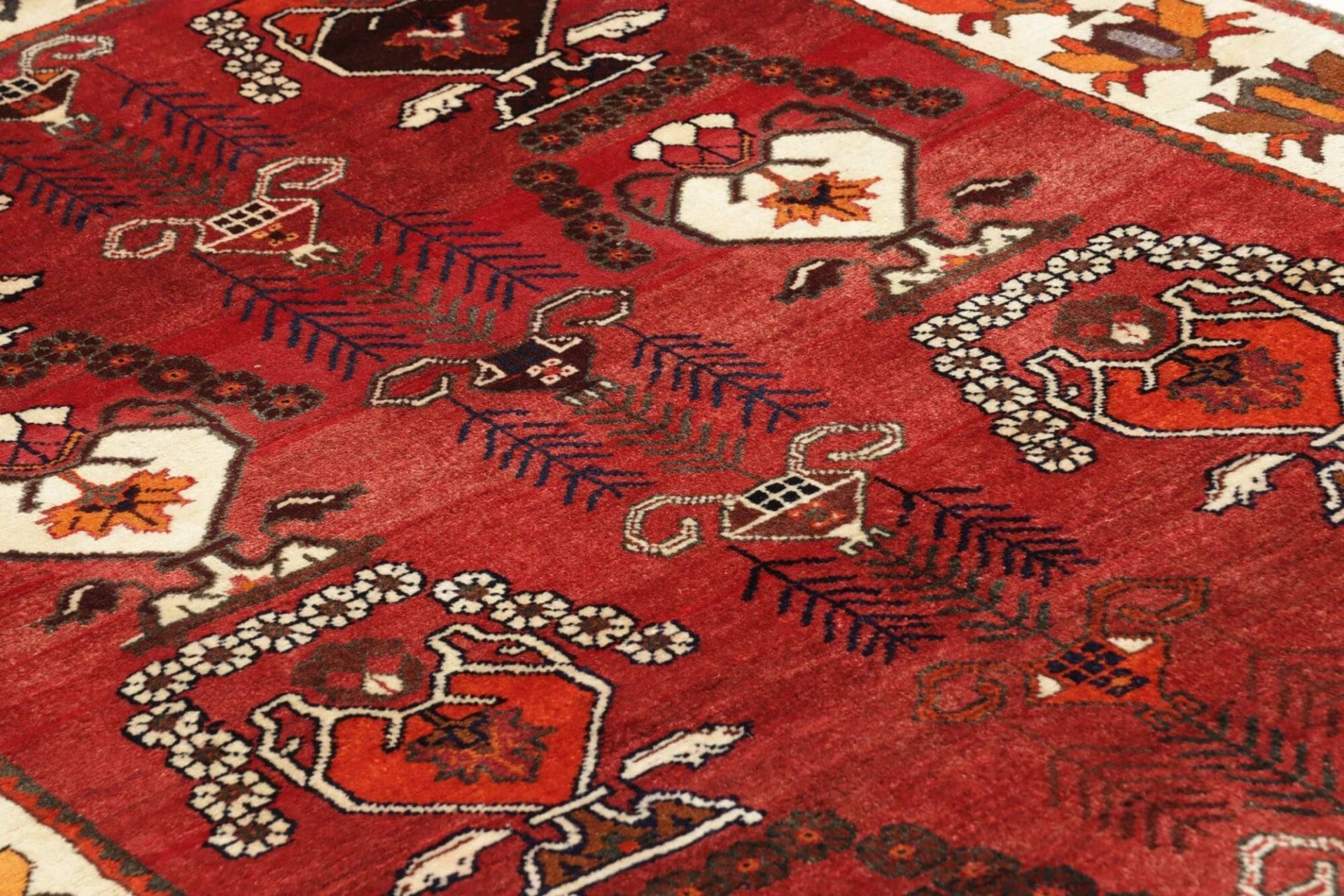 Qashqai Persian Rug — hand-knotted, 125 × 210 cm, Wool