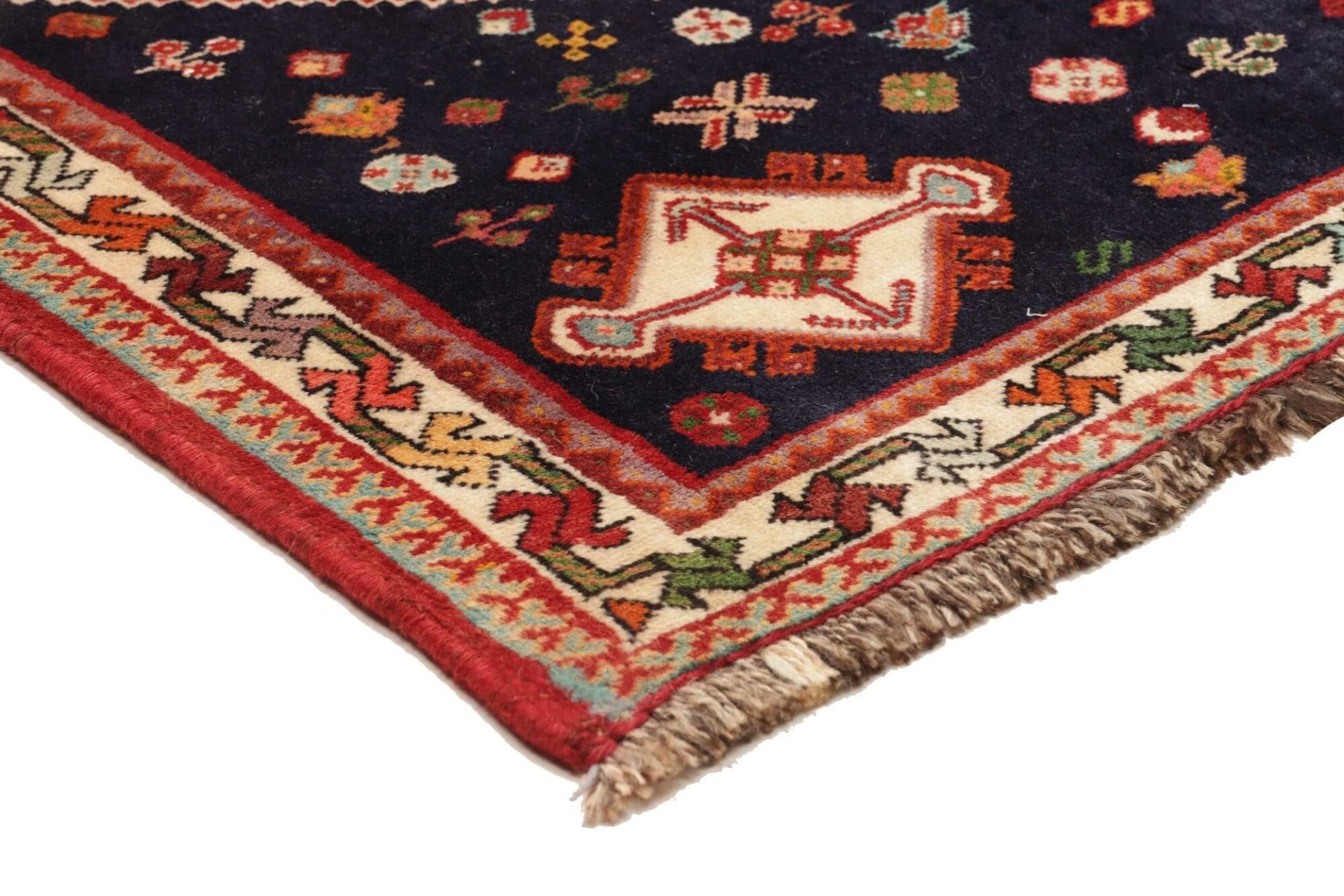 Qashqai Persian Rug — hand-knotted, 125 × 174 cm, Wool