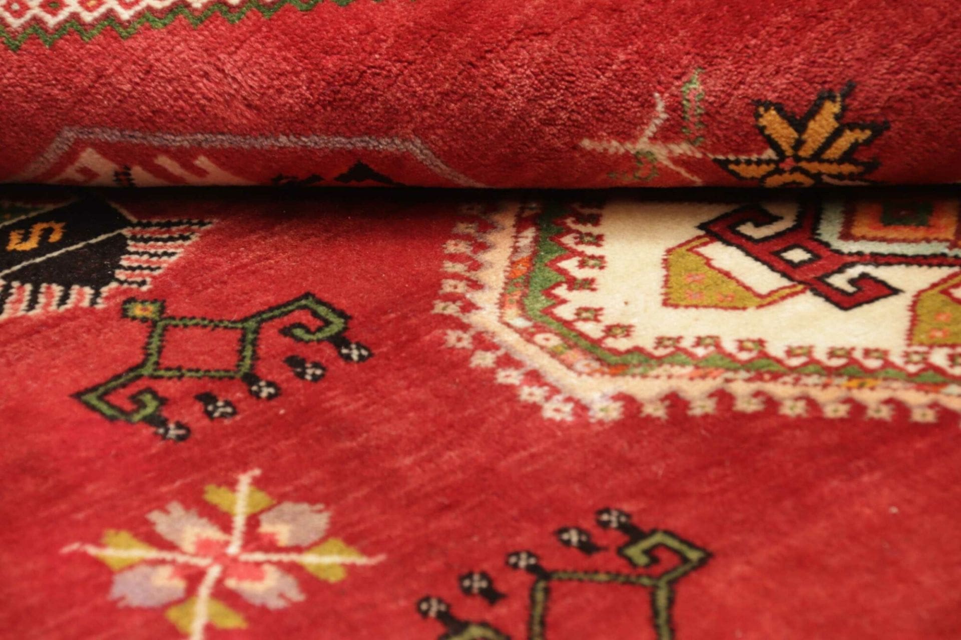 Qashqai Persian Rug — hand-knotted, 125 × 174 cm, Wool
