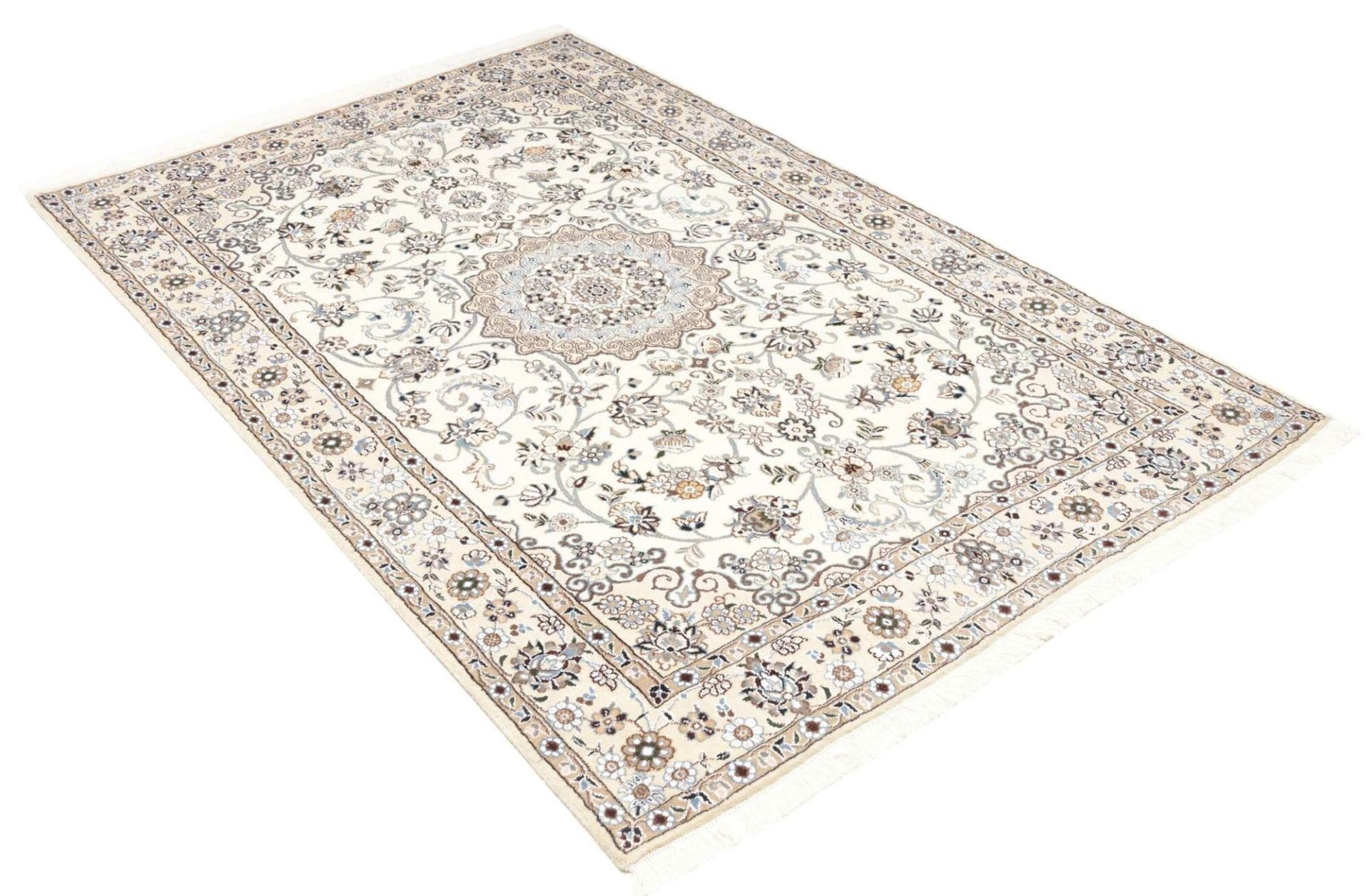 Nain Persian Rug 136 × 210 cm, Wool, hand-knotted