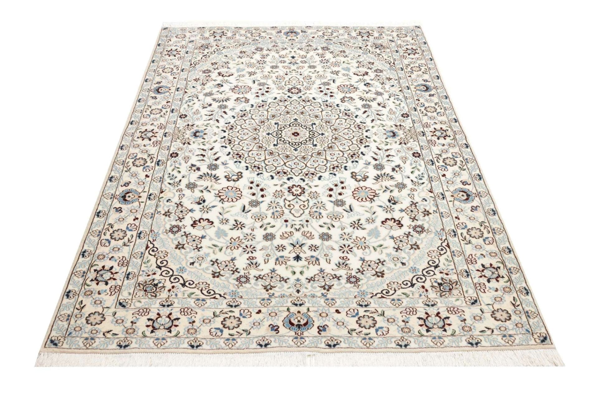 Nain Persian Rug 133 × 213 cm, Wool, hand-knotted
