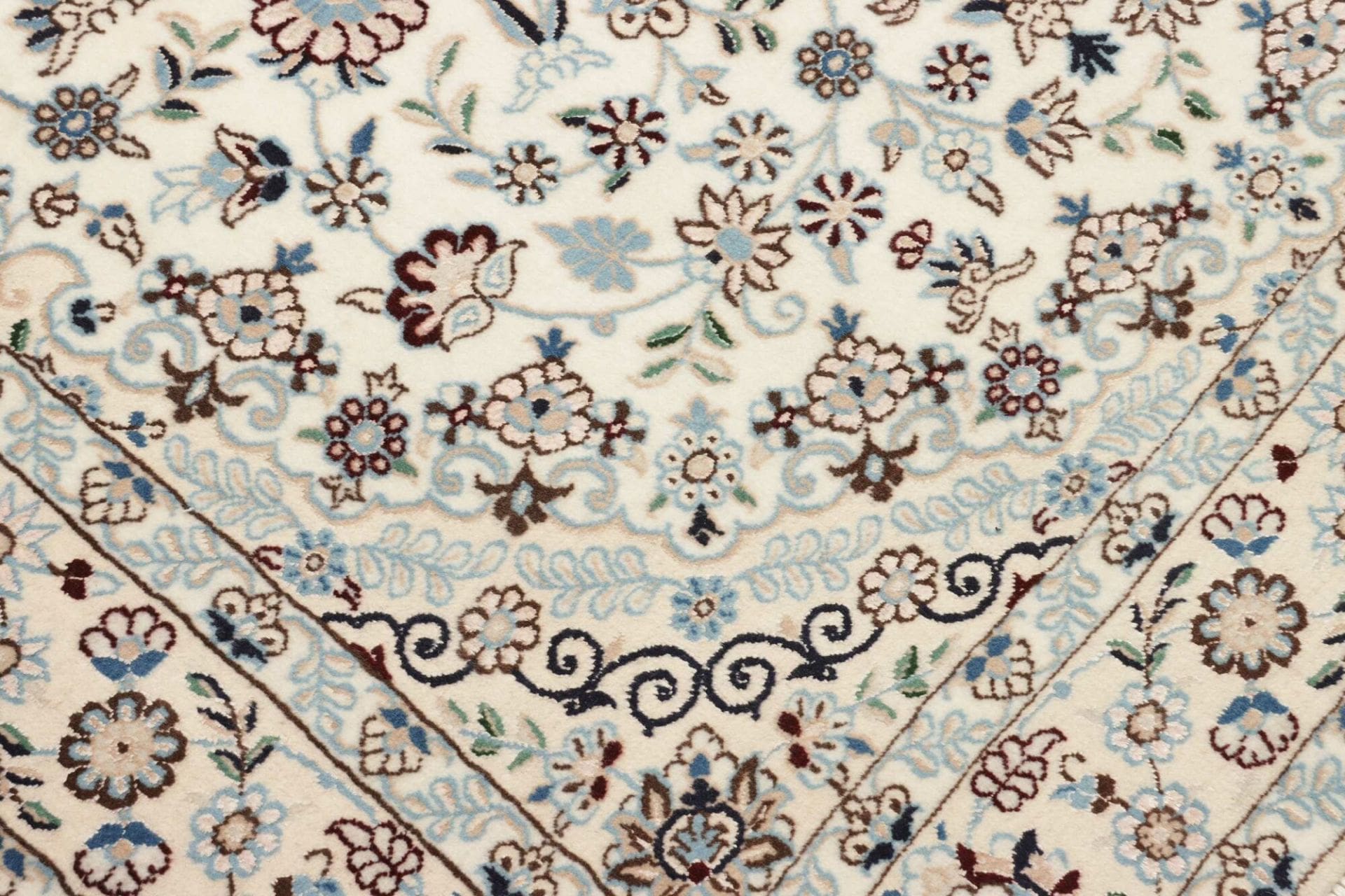 Nain Persian Rug 133 × 213 cm, Wool, hand-knotted