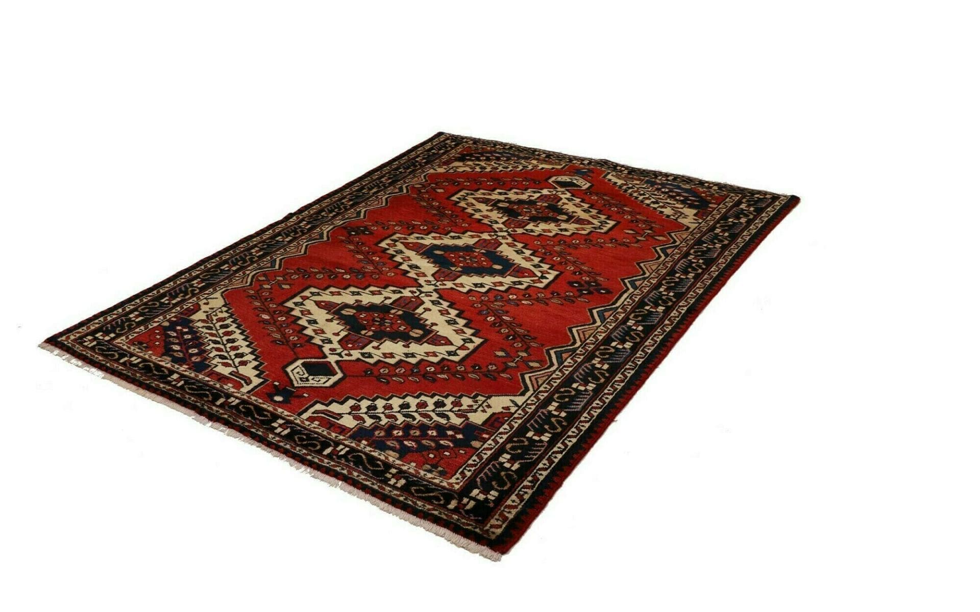 Hamadan Persian Rug 153 × 201 cm, Wool, hand-knotted
