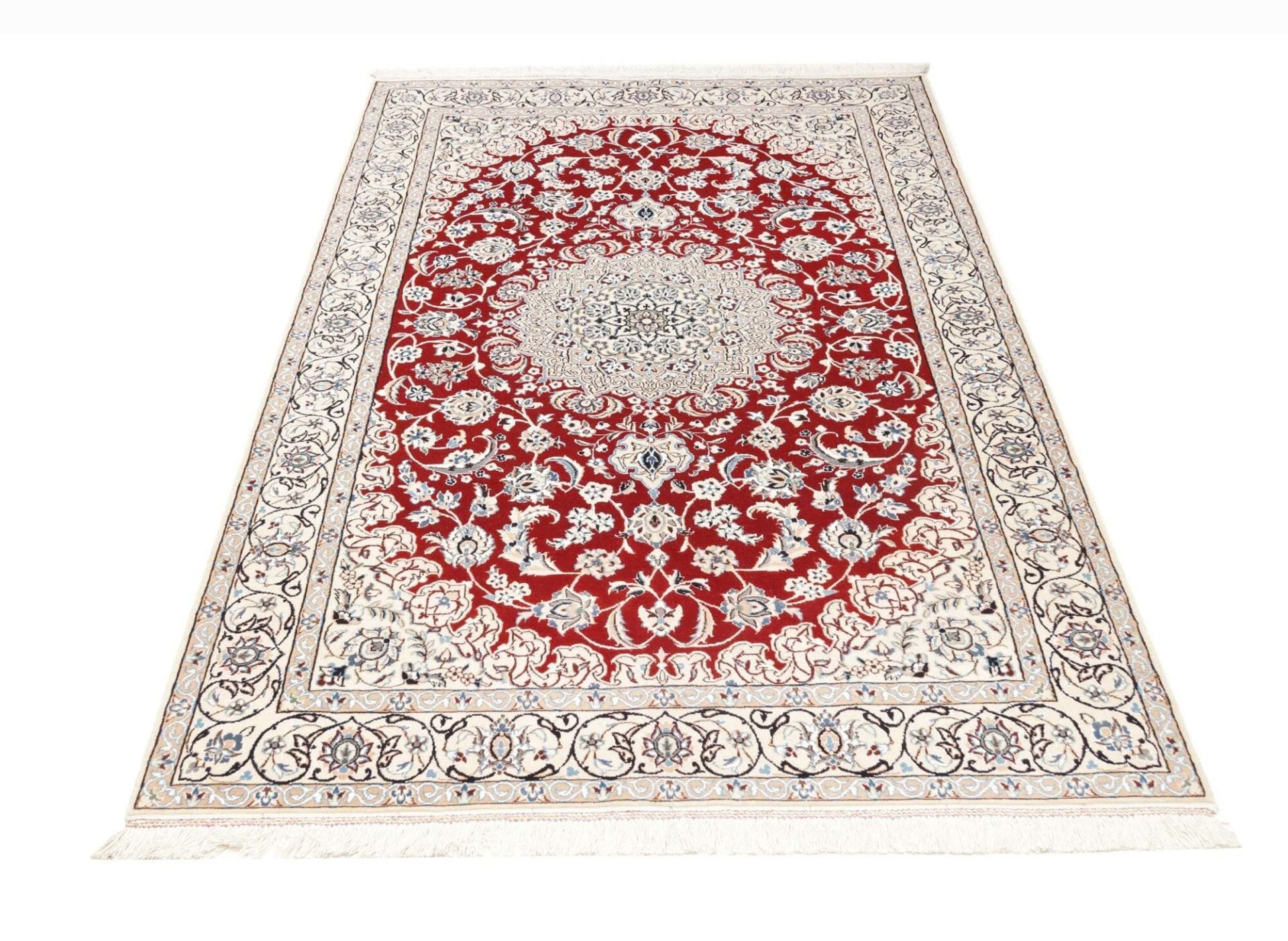 Nain Persian Rug 137 × 213 cm, Wool, hand-knotted