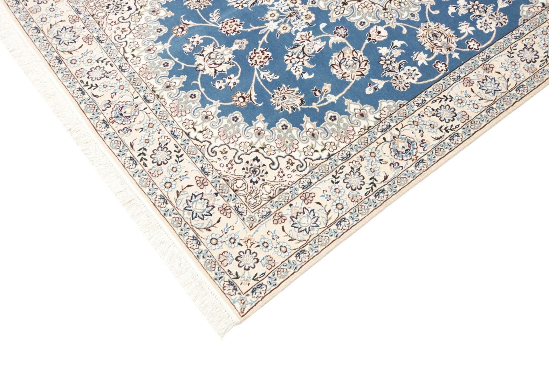 orientteppich-nain-140-x-214cm-handgeknupft-schurwolle-floral-6 Nain Persian Rug 140 × 214 cm, Wool, hand-knotted