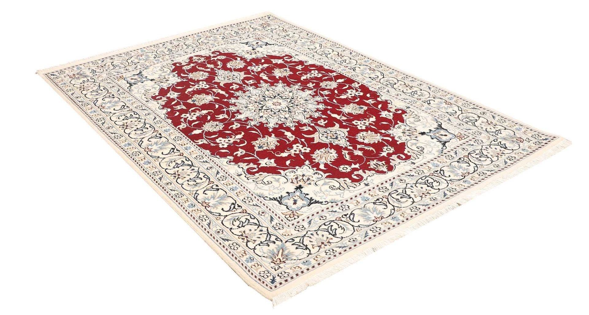 Nain Persian Rug 147 × 198 cm, Wool, hand-knotted