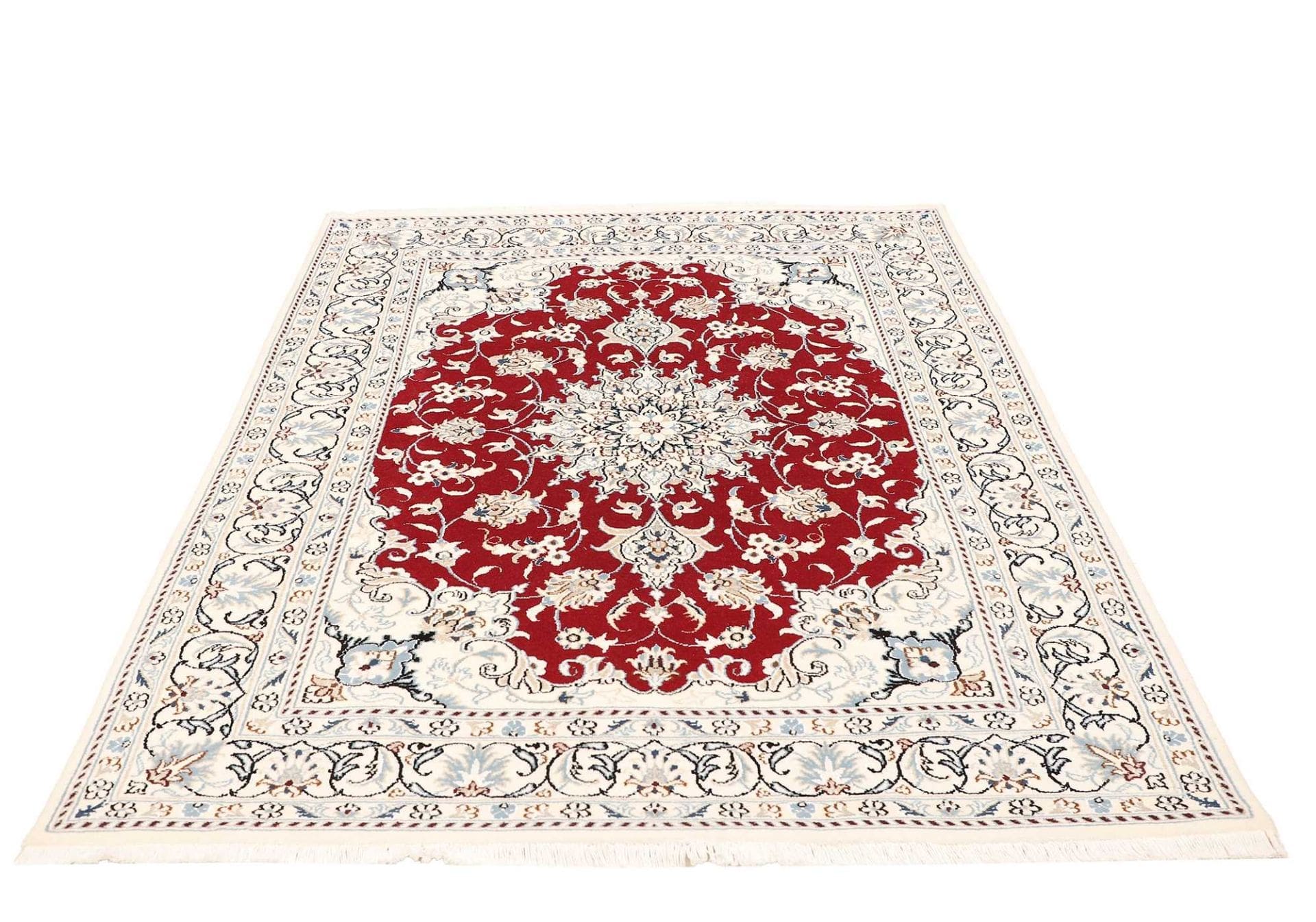 Nain Persian Rug 147 × 198 cm, Wool, hand-knotted