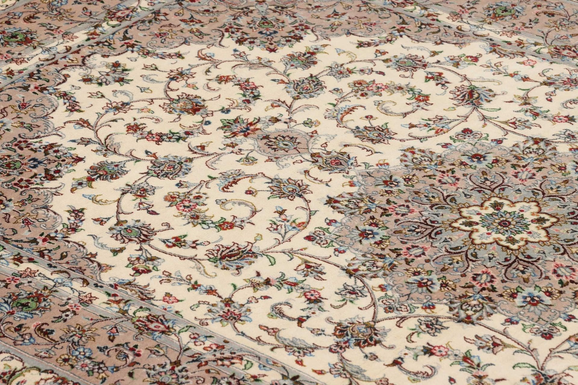 Qom Persian Rug — hand-knotted, 103 × 150 cm, Silk