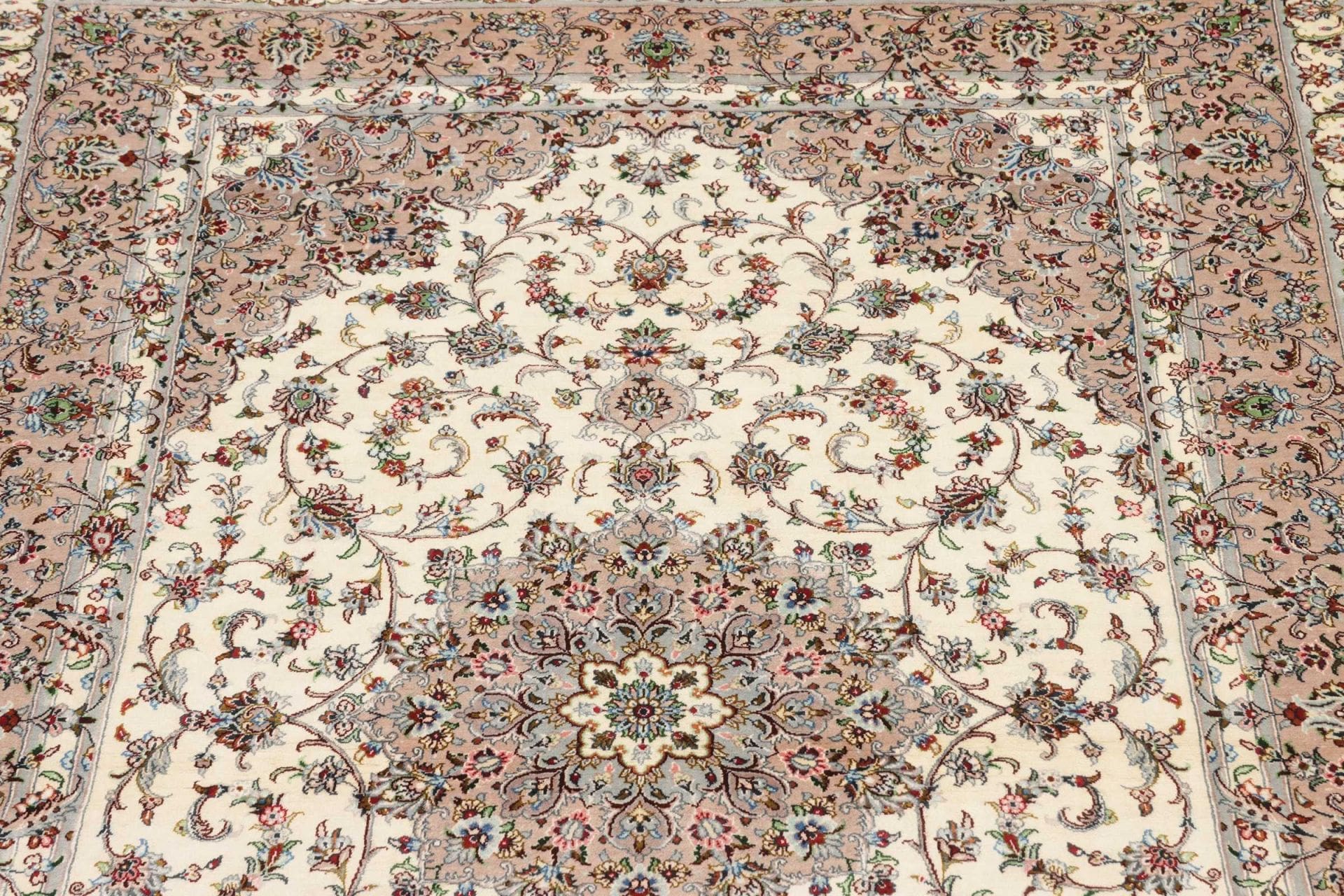 Qom Persian Rug — hand-knotted, 103 × 150 cm, Silk