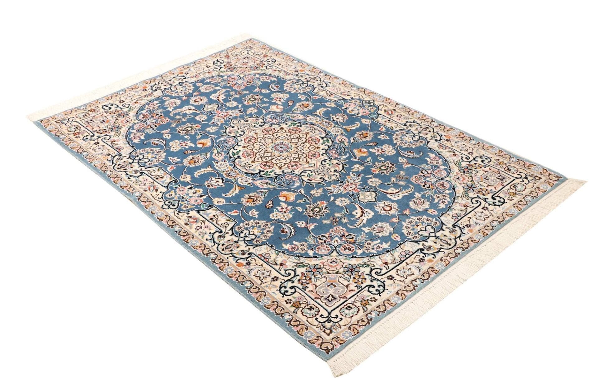 Nain Persian Rug 107 × 156 cm, Wool, hand-knotted