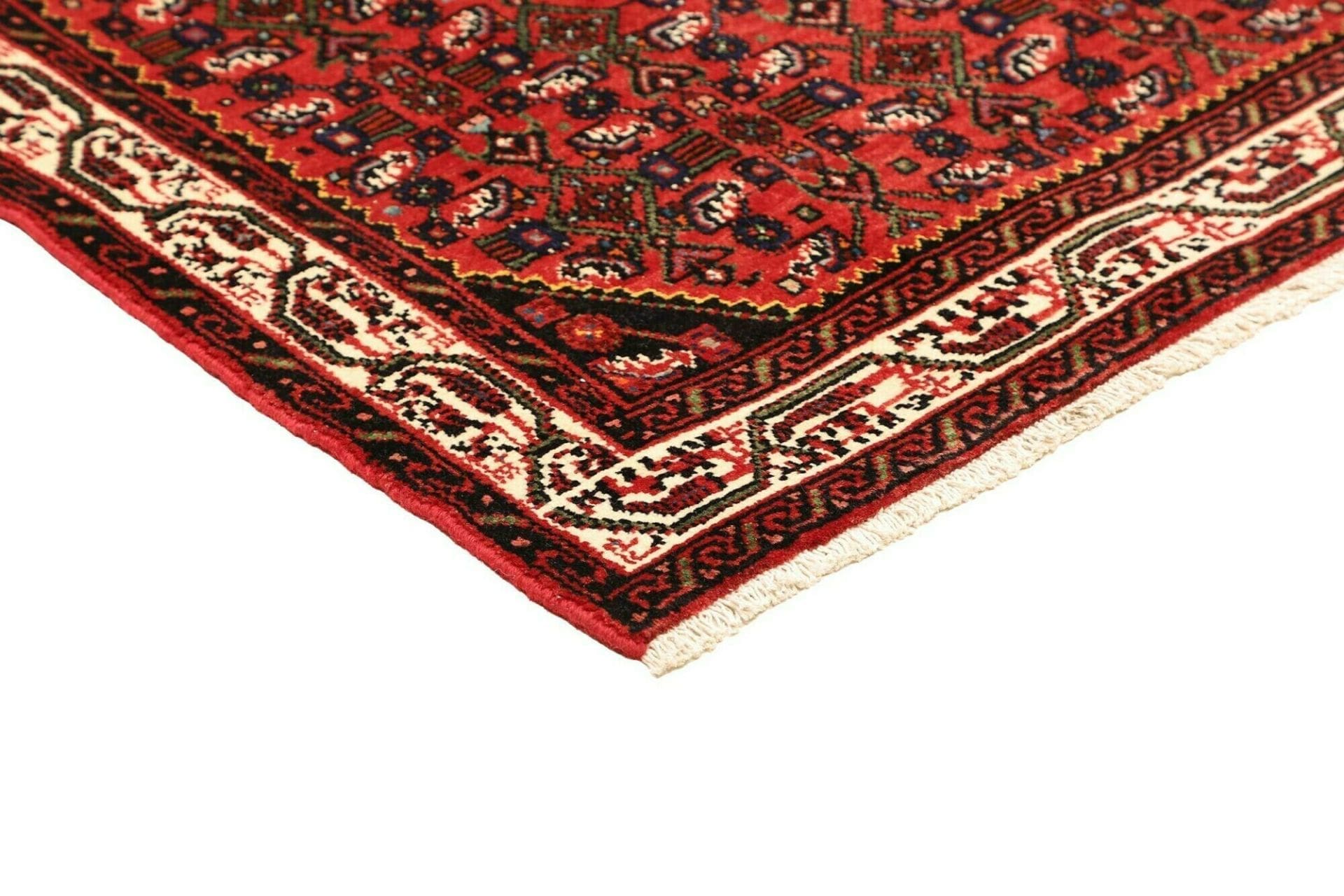 Hamadan Herati Persian Rug — hand-knotted, 107 × 157 cm, Wool