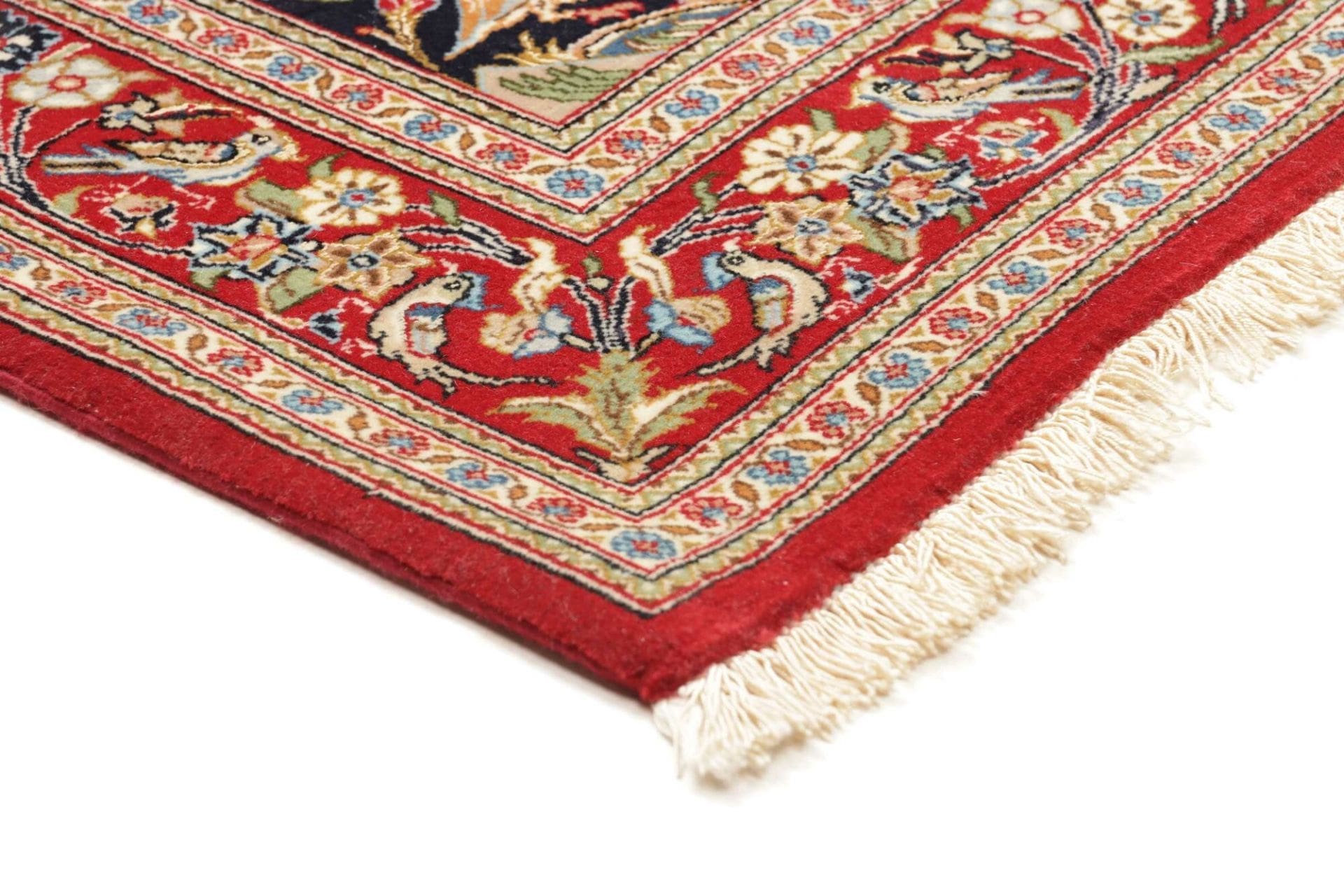 Hand-Knotted Wool & Silk Isfahan Persian Rug, 101 × 154 cm