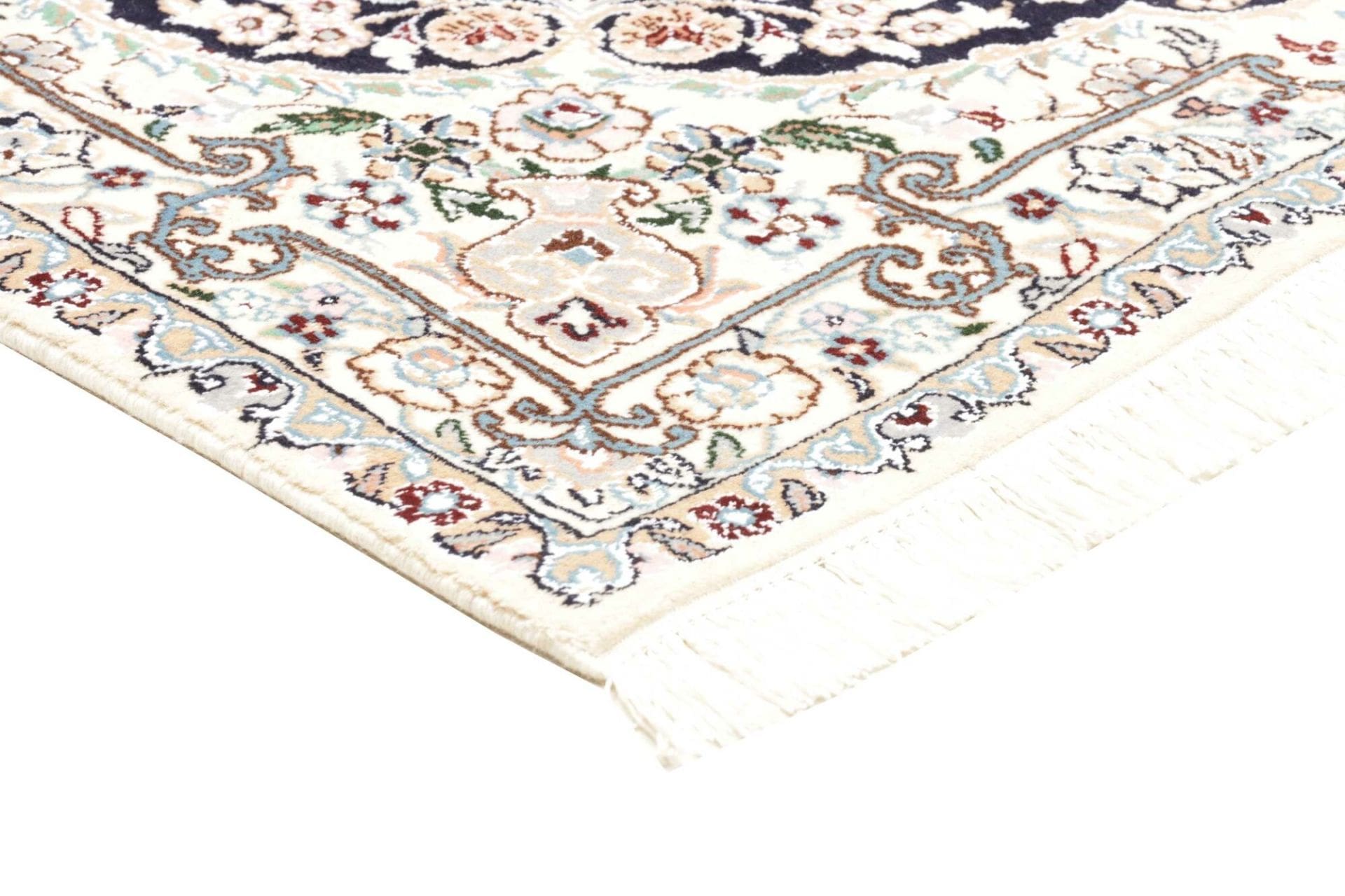 Hand-Knotted Wool Nain Persian Rug, 106 × 153 cm