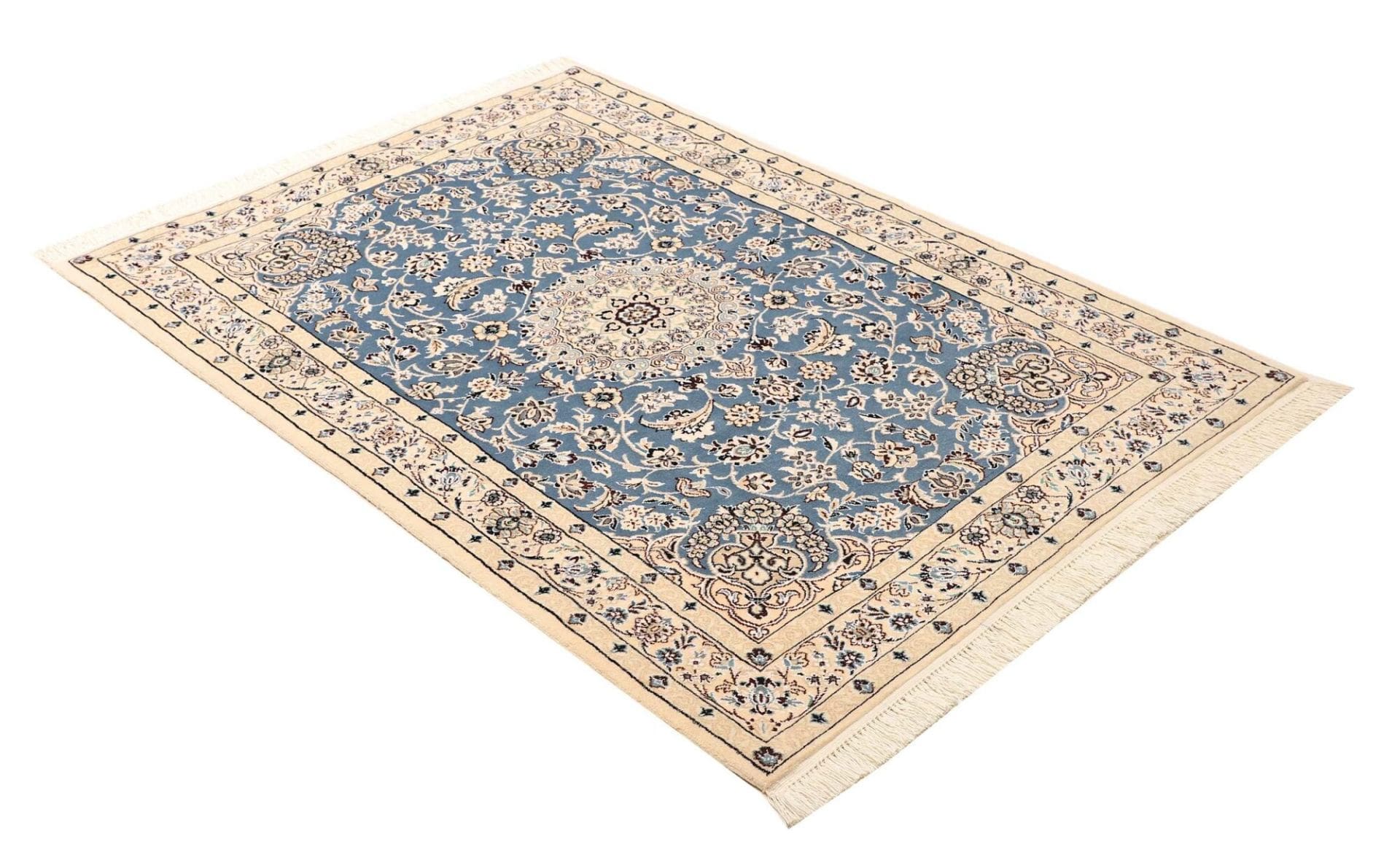 nain-teppich-109-x-153-cm-florales-muster-handgeknupft-2 Nain Persian Rug 109 × 153 cm, Wool, hand-knotted