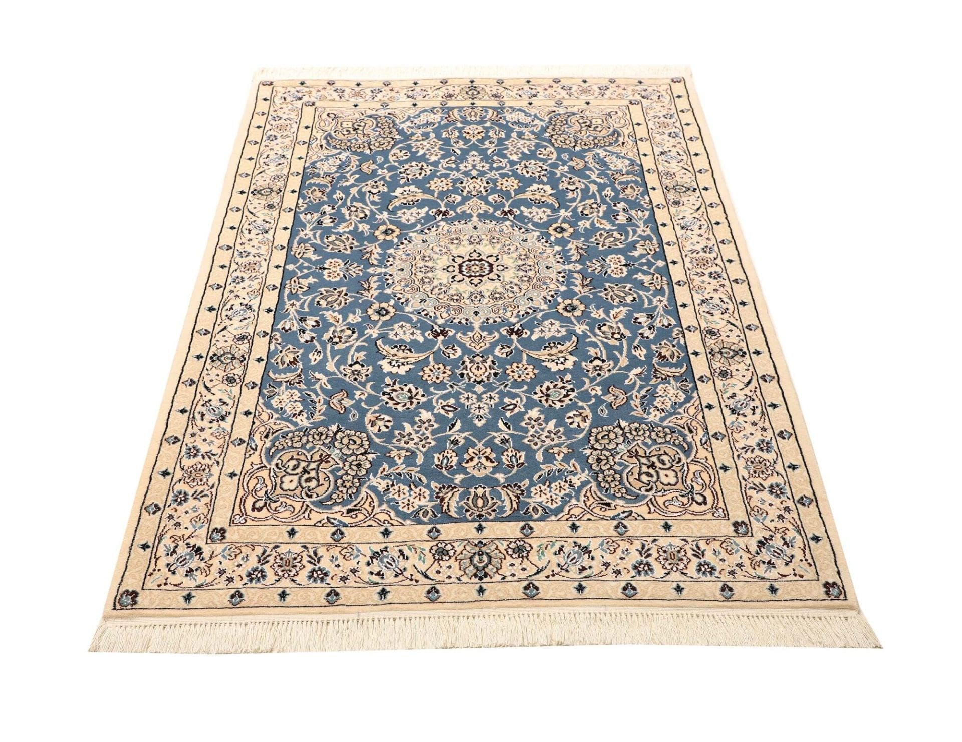 nain-teppich-109-x-153-cm-florales-muster-handgeknupft-3 Nain Persian Rug 109 × 153 cm, Wool, hand-knotted