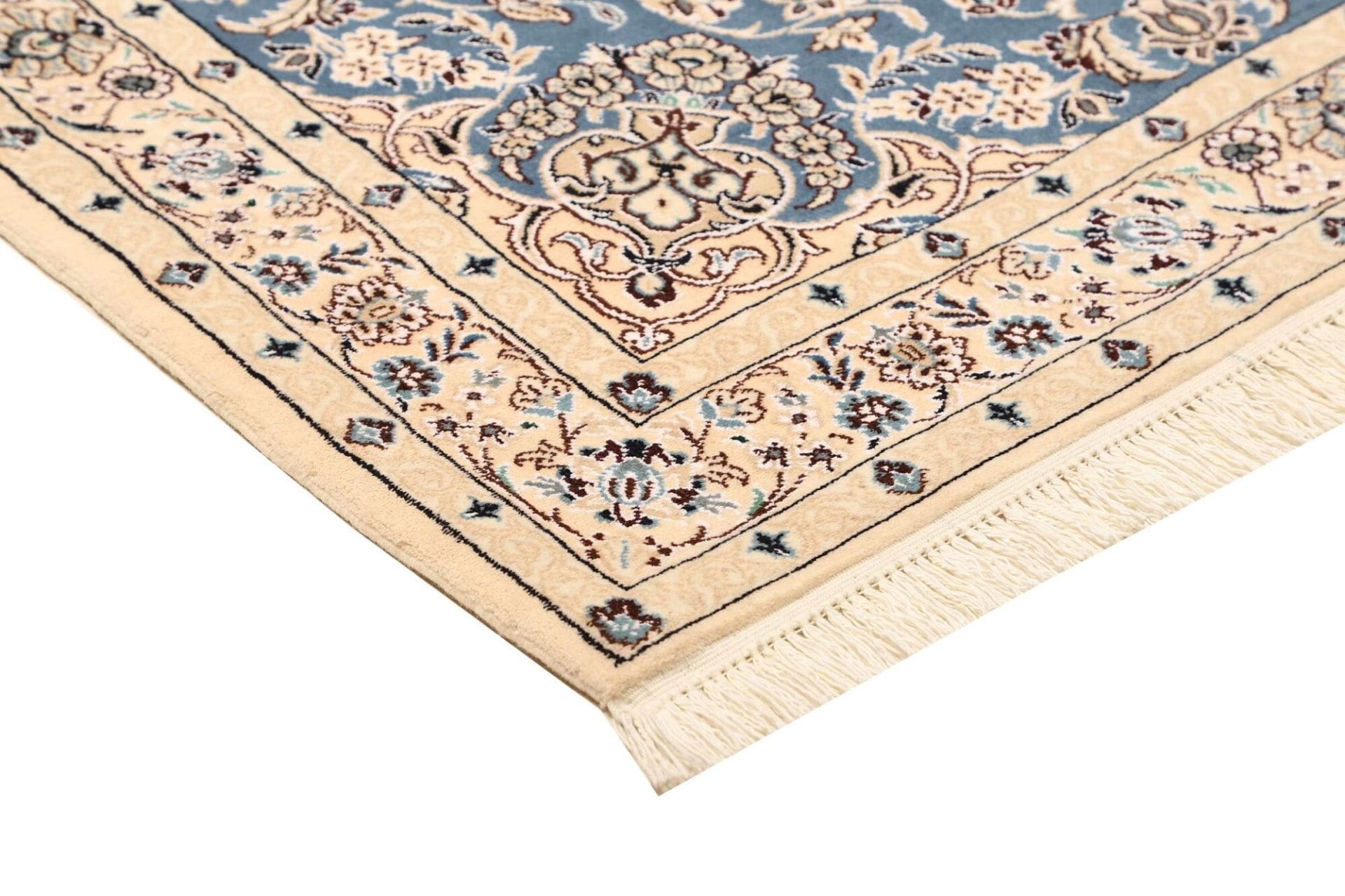 nain-teppich-109-x-153-cm-florales-muster-handgeknupft-4 Nain Persian Rug 109 × 153 cm, Wool, hand-knotted