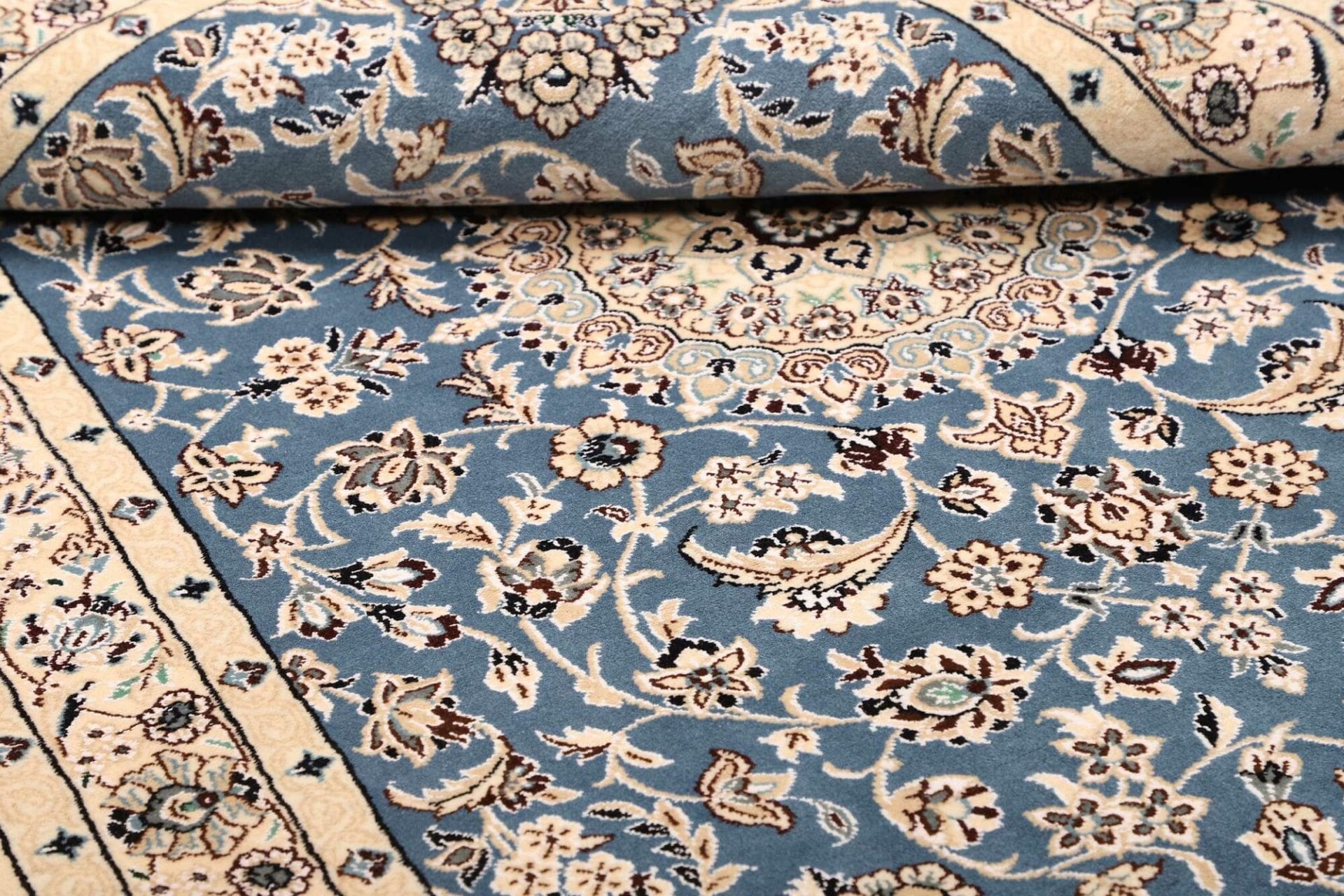 nain-teppich-109-x-153-cm-florales-muster-handgeknupft-9 Nain Persian Rug 109 × 153 cm, Wool, hand-knotted