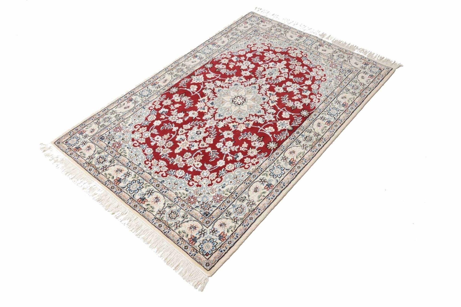 Hand-Knotted Wool Nain Persian Rug, 103 × 152 cm