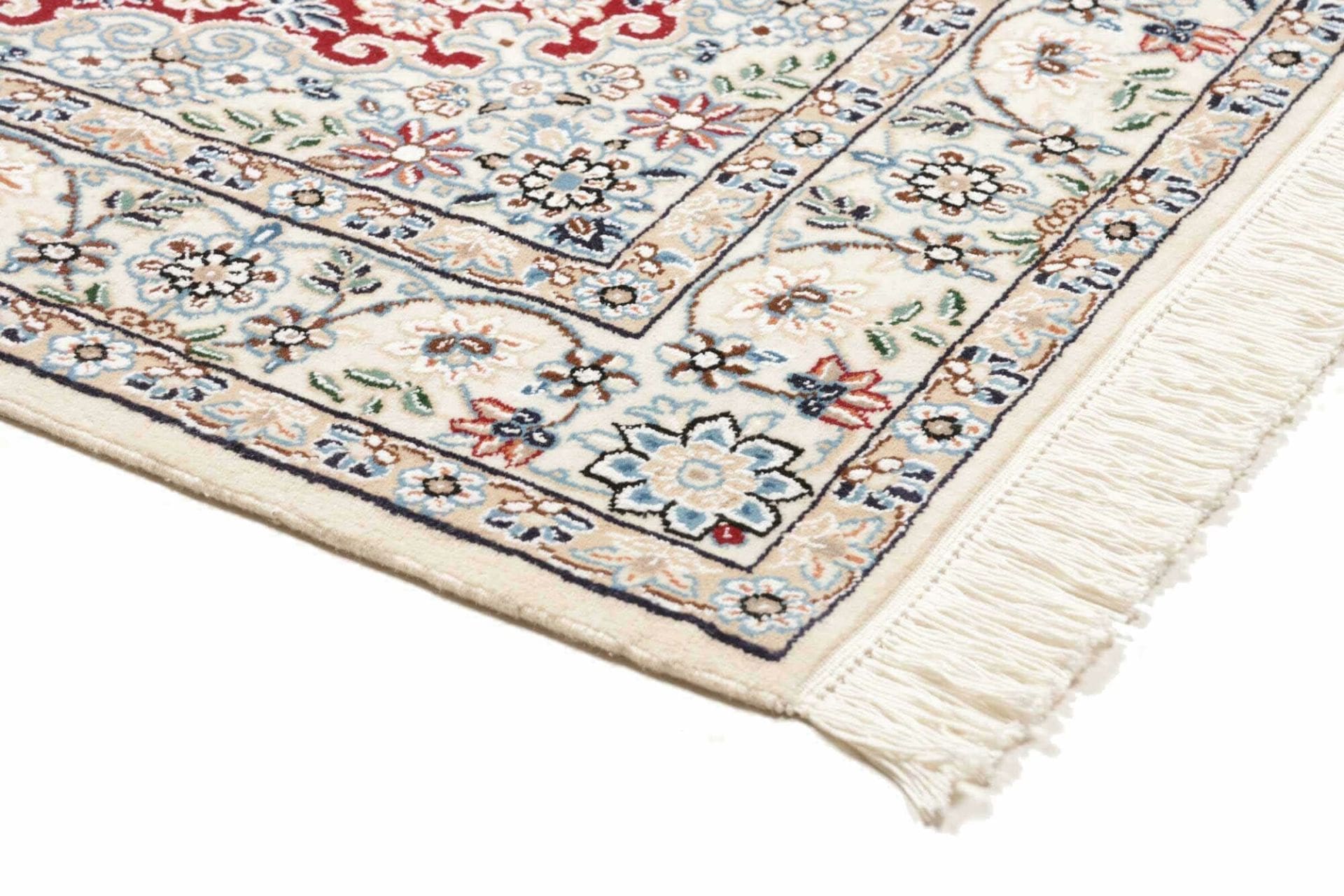 Hand-Knotted Wool Nain Persian Rug, 103 × 152 cm