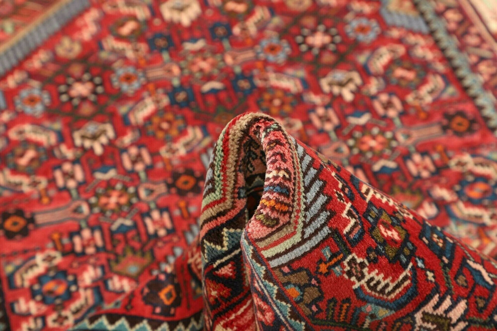 hamadan-teppich-101-x-160-cm-schurwolle-herati-muster-handgeknupft-8 Hamadan Herati Persian Rug 101 × 160 cm, Wool, hand-knotted