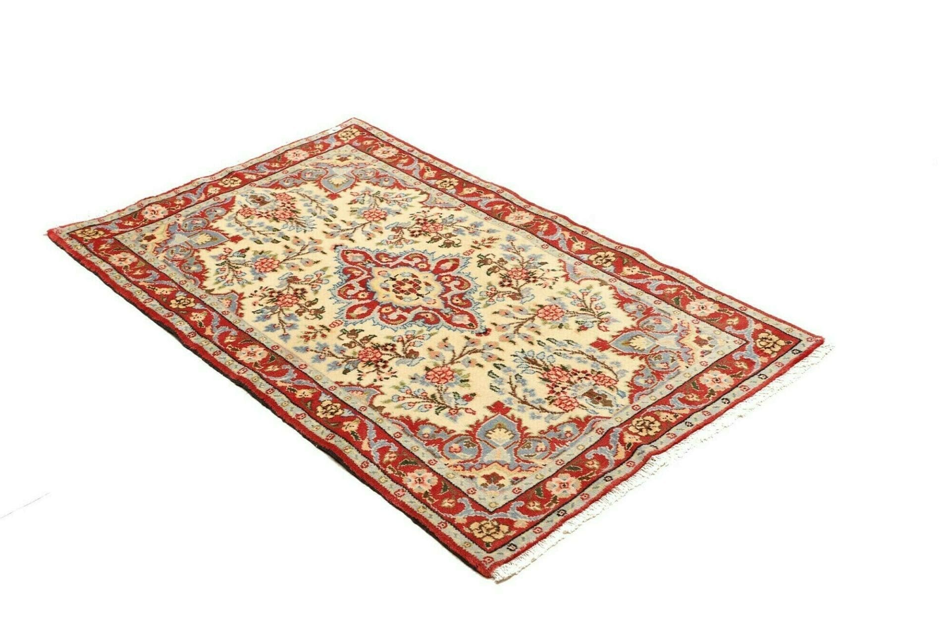 hamadan-teppich-88-x-133-cm-herati-muster-schurwolle-handgeknupft-2 Hand-Knotted Wool Hamadan Herati Persian Rug, 88 × 133 cm