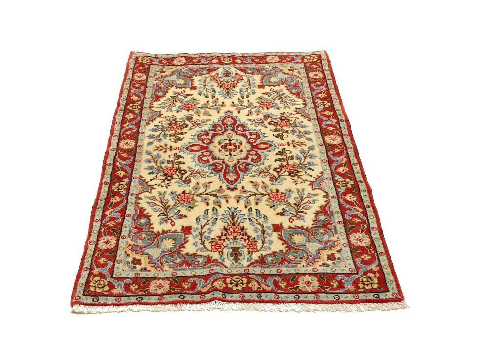 hamadan-teppich-88-x-133-cm-herati-muster-schurwolle-handgeknupft-3 Hand-Knotted Wool Hamadan Herati Persian Rug, 88 × 133 cm
