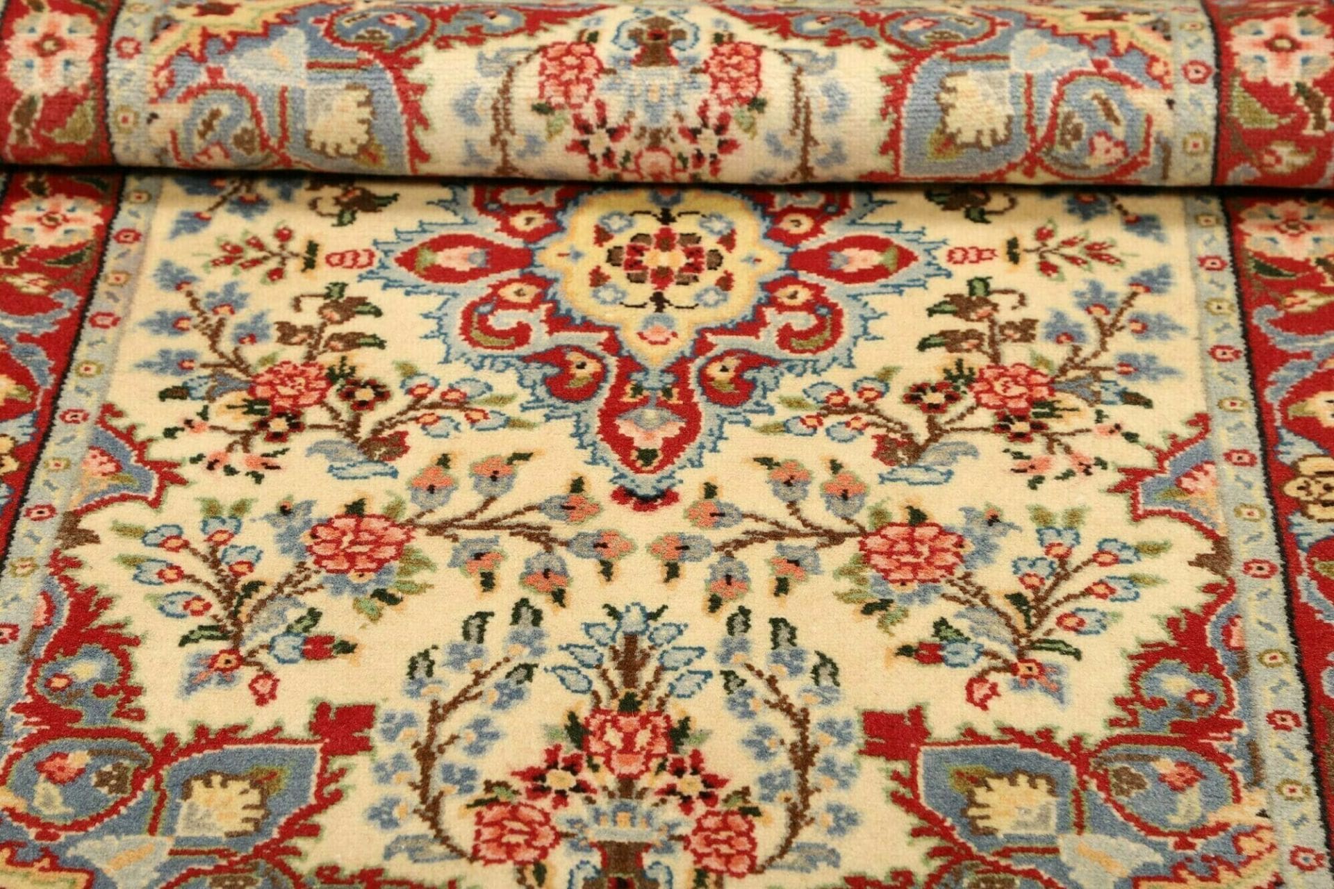 hamadan-teppich-88-x-133-cm-herati-muster-schurwolle-handgeknupft-7 Hand-Knotted Wool Hamadan Herati Persian Rug, 88 × 133 cm