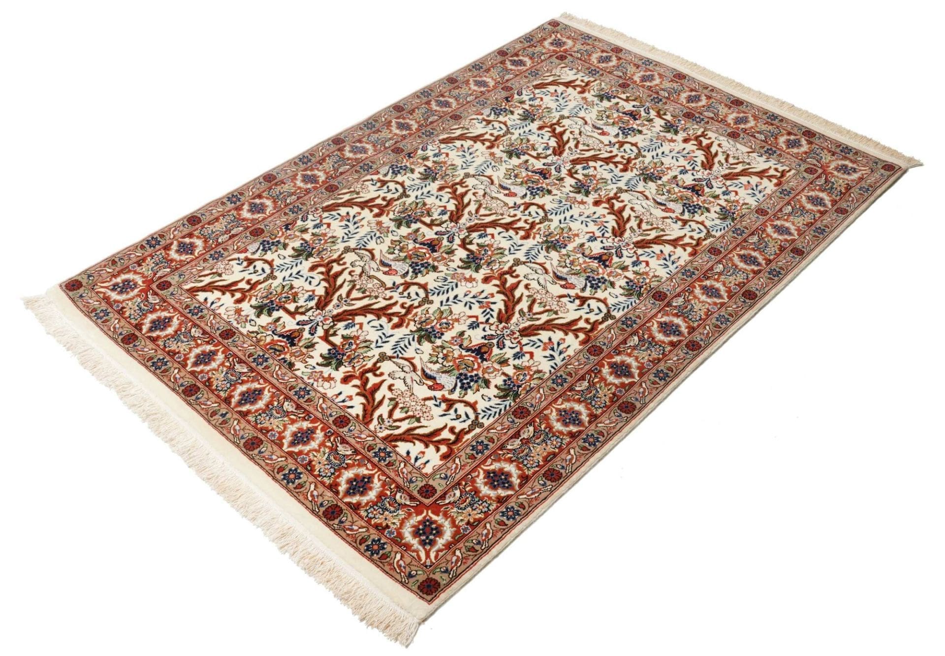 isfahan-teppich-108-x-156cm-handgeknupft-1000000-knoten-1 Hand-Knotted Wool Isfahan Persian Rug, 108 × 156 cm