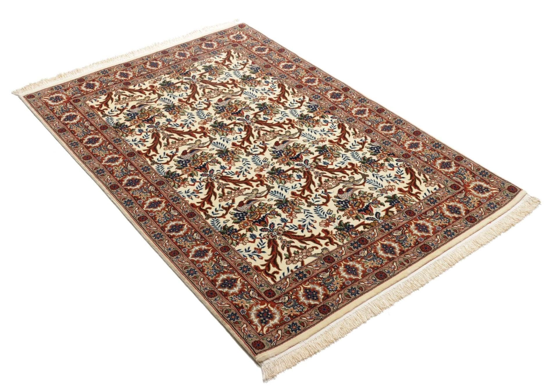 isfahan-teppich-108-x-156cm-handgeknupft-1000000-knoten-2 Hand-Knotted Wool Isfahan Persian Rug, 108 × 156 cm