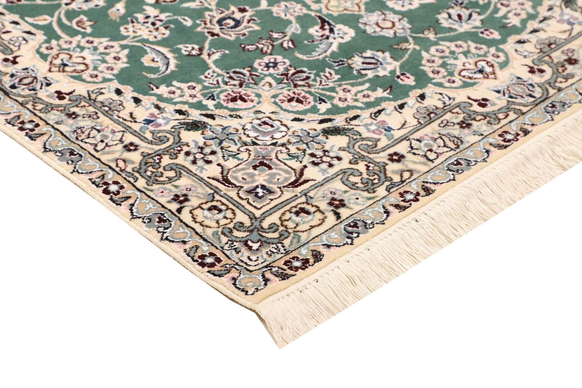 Hand-Knotted Wool Nain Persian Rug, 105 × 151 cm
